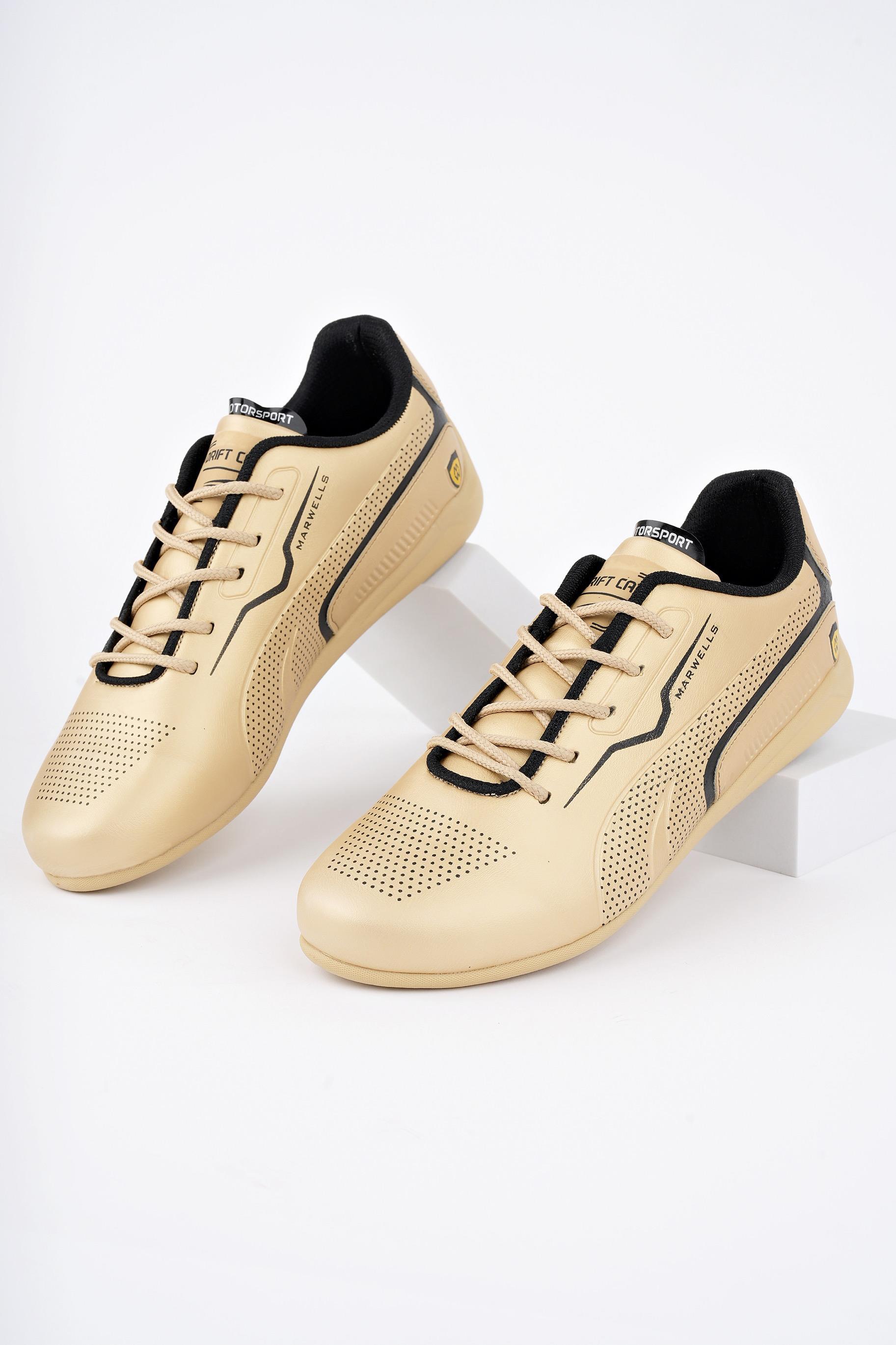 Modafrato FM-7070 Erkek Spor Ayakkabı Günlük Casual Sneakers Altın