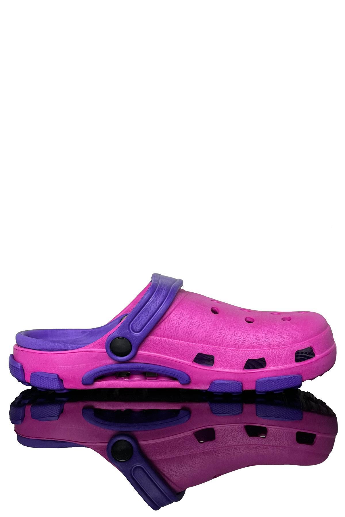 Modafrato KSG-1840 Unisex Terlik Sabo Hastane Deniz Havuz Terliği Fuşya - Mor