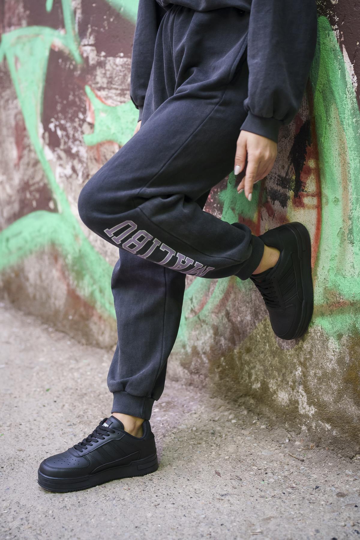 Modafrato URBAN Unisex Spor Ayakkabı Koşu Yürüyüş Ayakkabısı Siyah