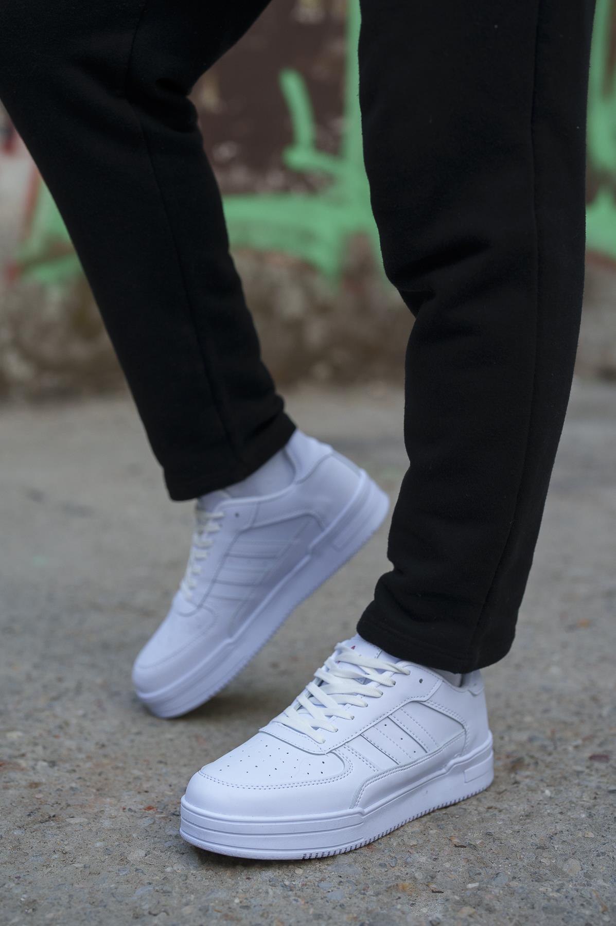 Modafrato URBAN Unisex Spor Ayakkabı Koşu Yürüyüş Ayakkabısı Beyaz