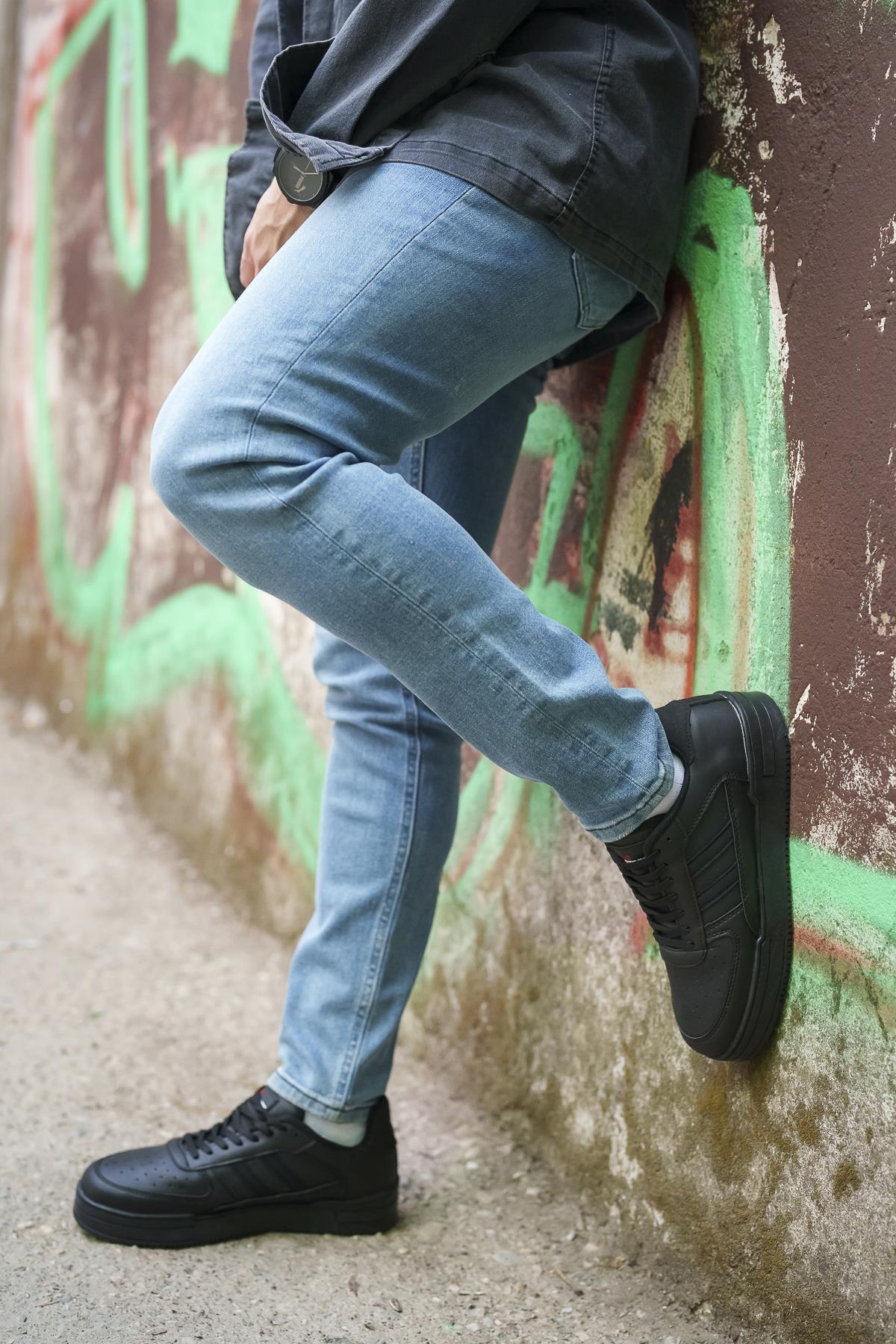 Modafrato URBAN Unisex Spor Ayakkabı Koşu Yürüyüş Ayakkabısı Siyah