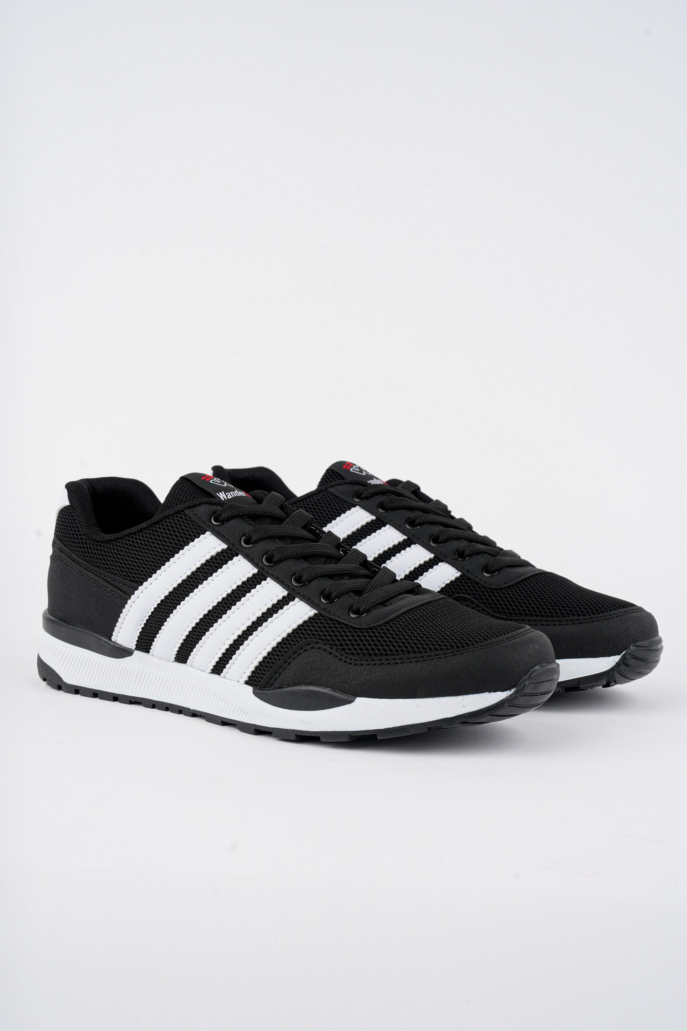 Modafrato Wnd-264 Erkek Spor Ayakkabı Günlük Casual Sneakers Siyah-Beyaz