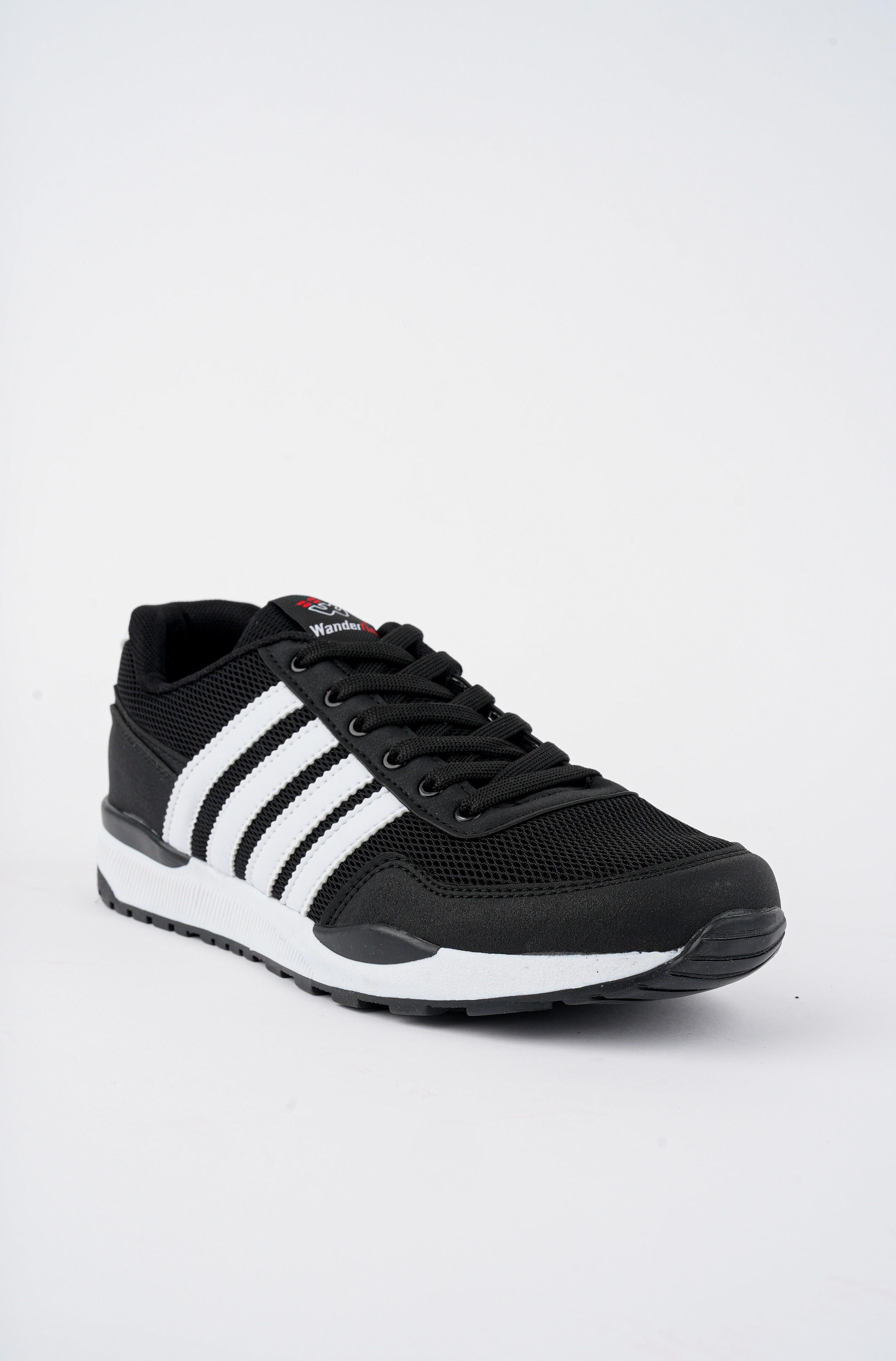 Modafrato Wnd-264 Erkek Spor Ayakkabı Günlük Casual Sneakers Siyah-Beyaz