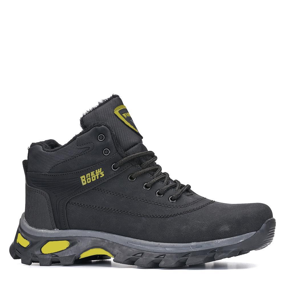 Modafrato WND-3021 Erkek Bot Kışlık Trekking Outdoor Siyah - Sarı