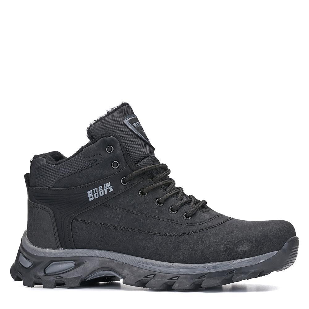 Modafrato WND-3021 Erkek Bot Kışlık Trekking Outdoor Siyah-Füme