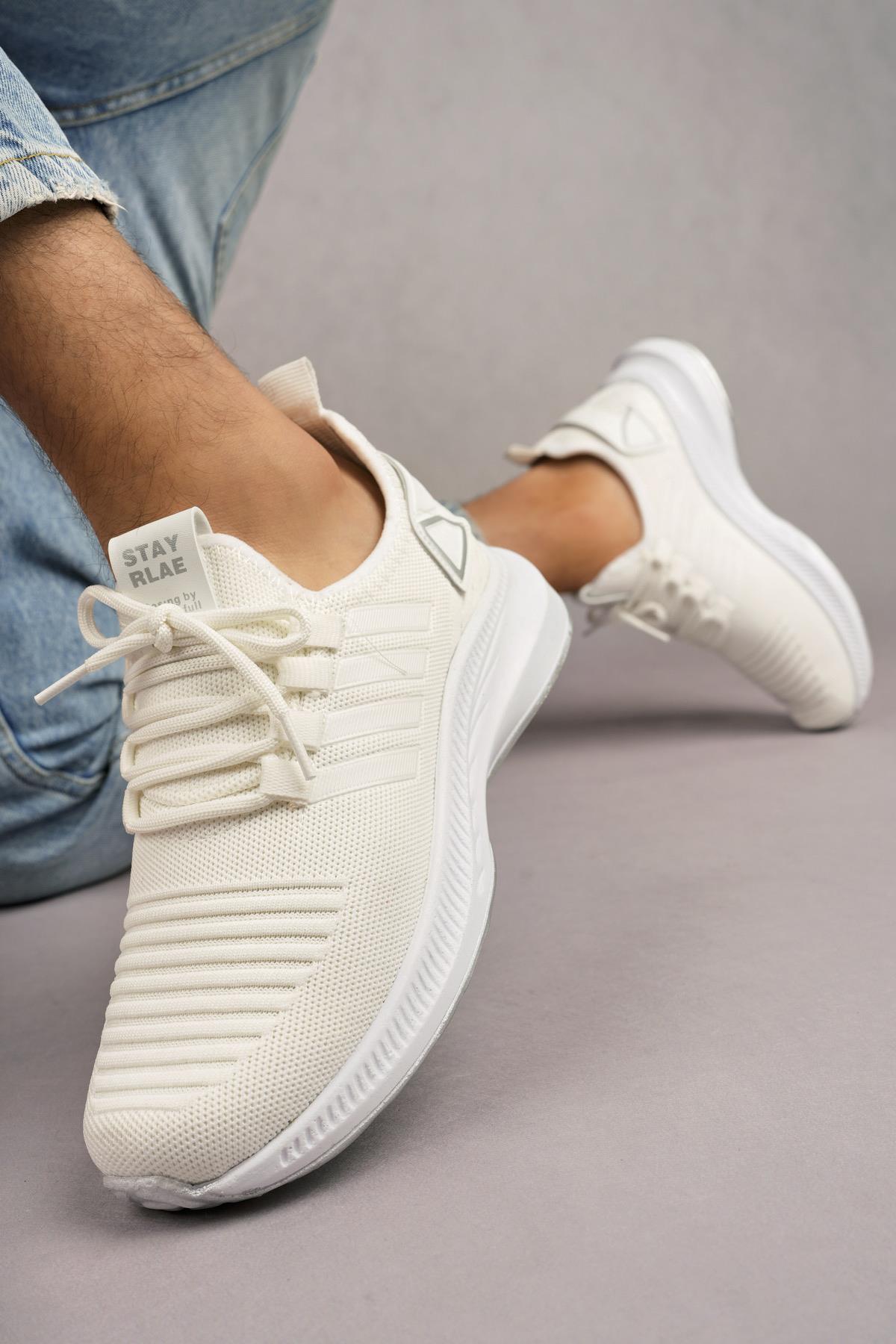 Modafrato WND-4094 Erkek Spor Ayakkabı Günlük Casual Sneakers Beyaz