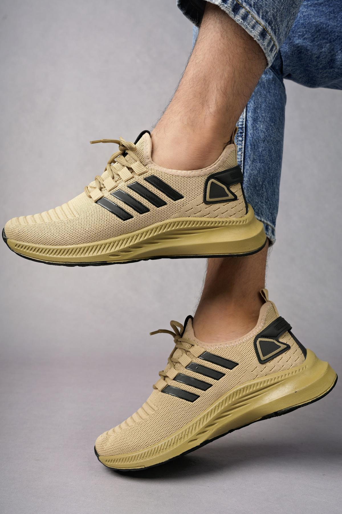 Modafrato WND-4094 Erkek Spor Ayakkabı Günlük Casual Sneakers Bej