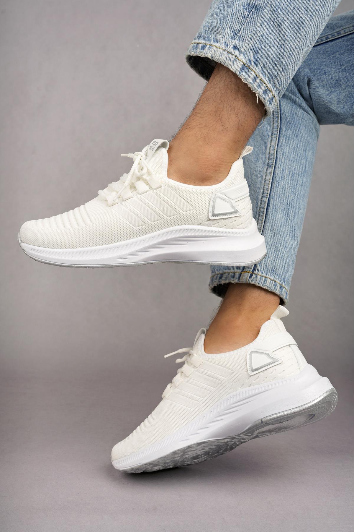 Modafrato WND-4094 Erkek Spor Ayakkabı Günlük Casual Sneakers Beyaz