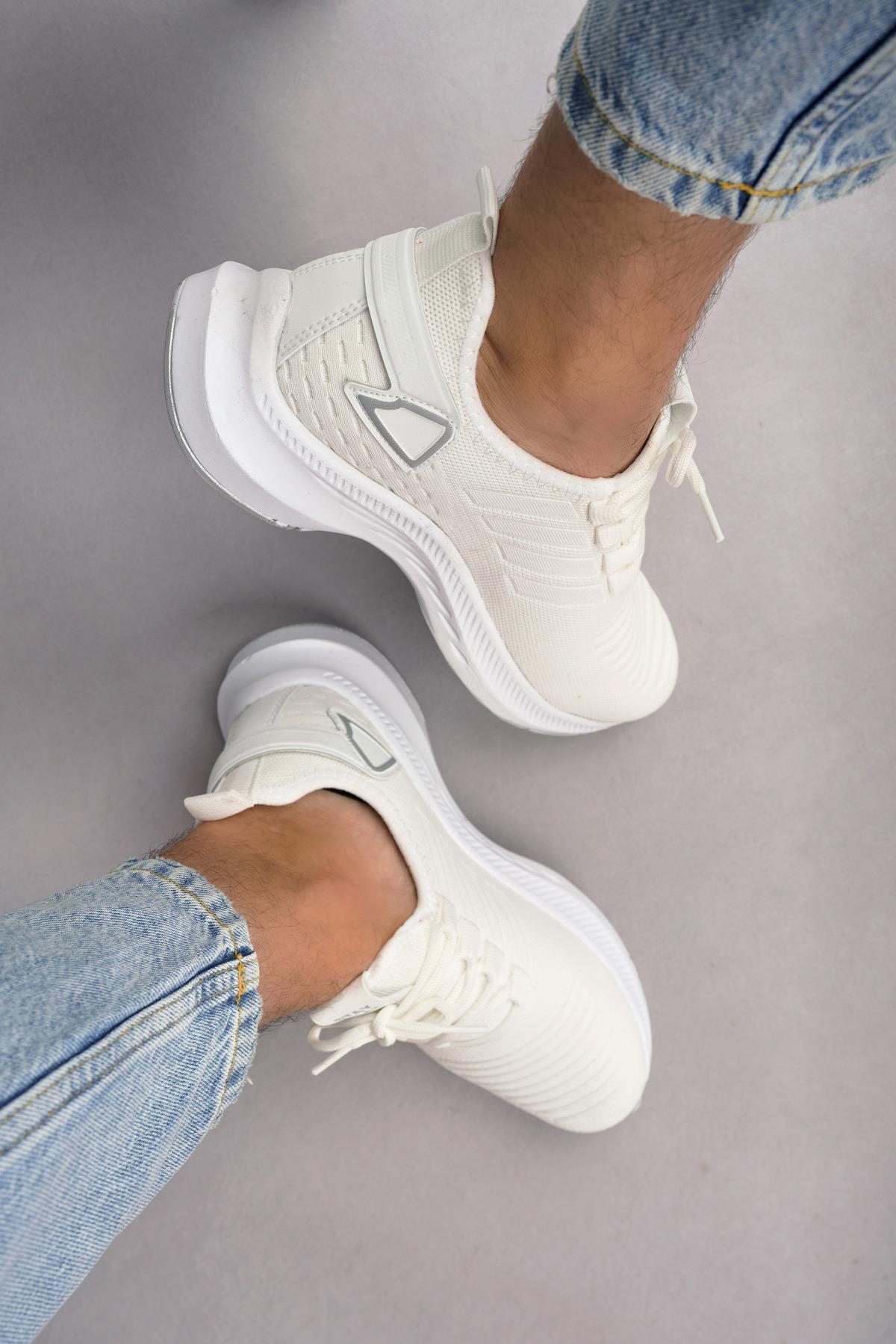 Modafrato WND-4094 Erkek Spor Ayakkabı Günlük Casual Sneakers Beyaz