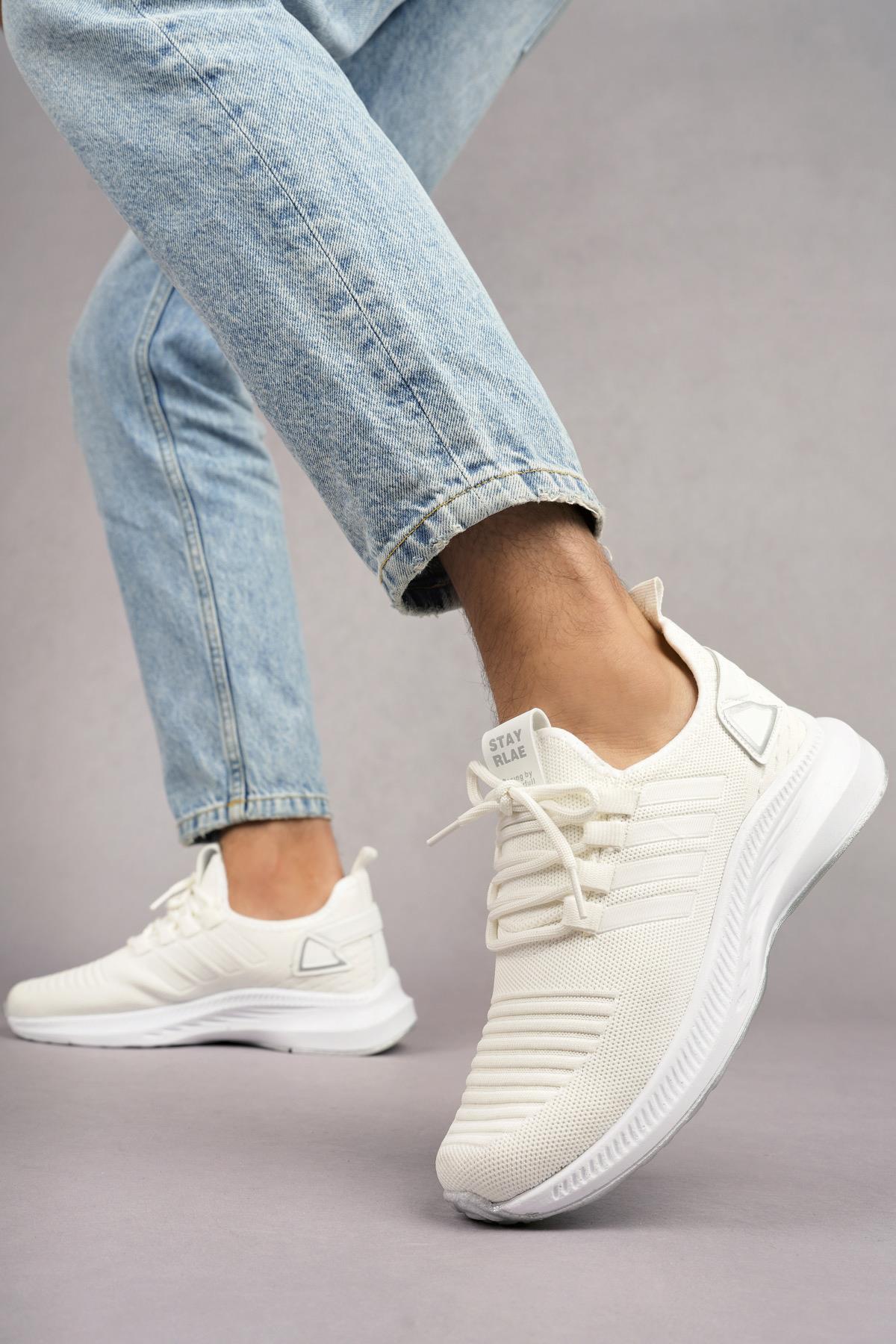 Modafrato WND-4094 Erkek Spor Ayakkabı Günlük Casual Sneakers Beyaz