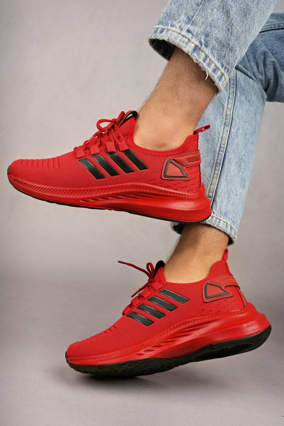 Modafrato WND-4094 Erkek Spor Ayakkabı Günlük Casual Sneakers Kırmızı