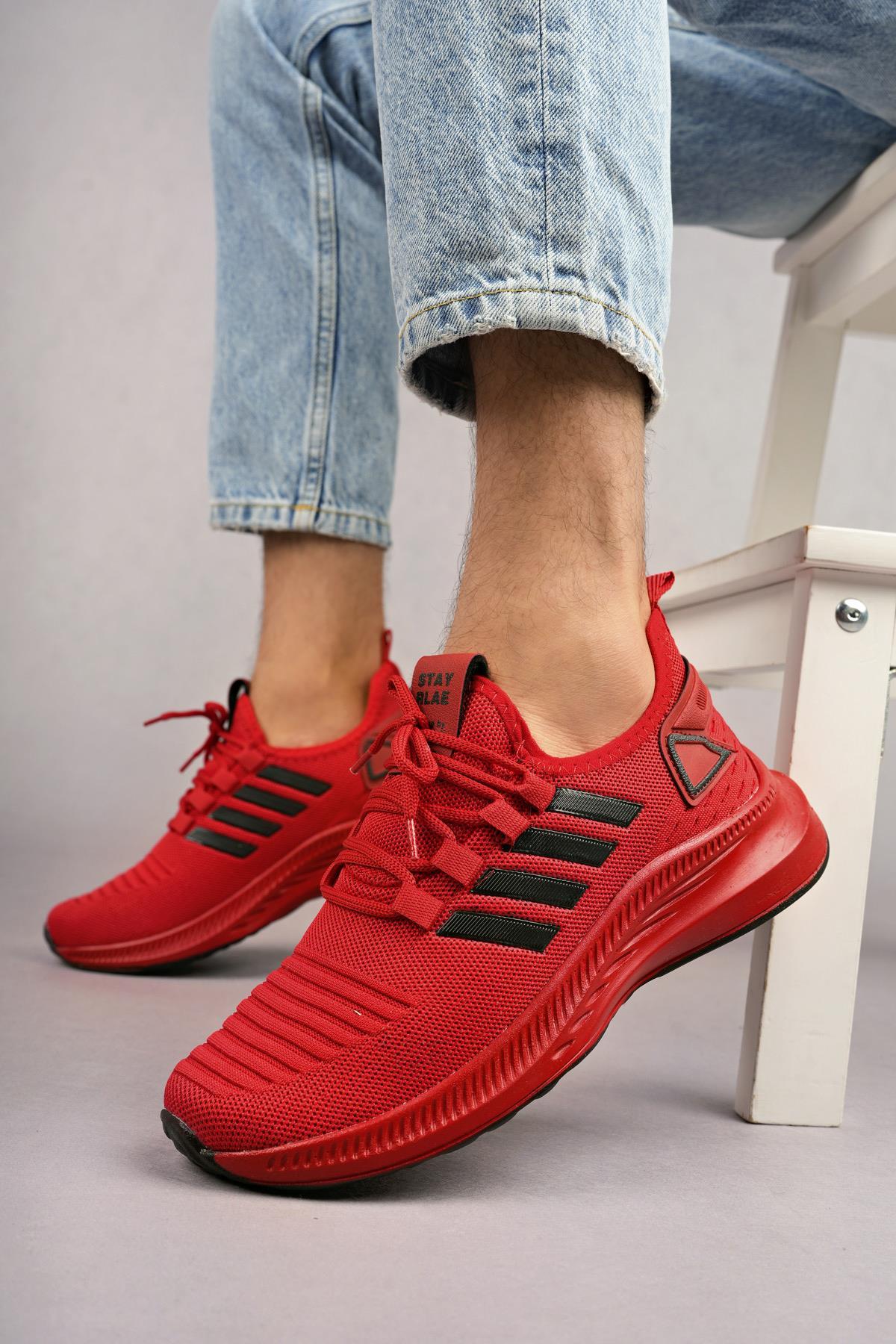 Modafrato WND-4094 Erkek Spor Ayakkabı Günlük Casual Sneakers Kırmızı