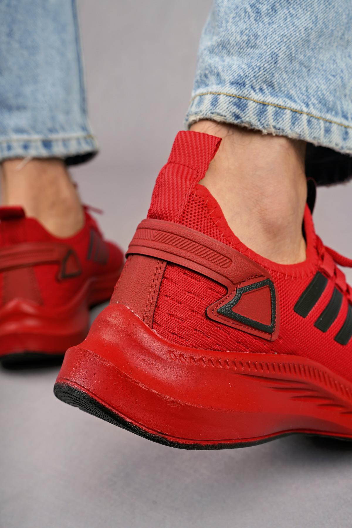 Modafrato WND-4094 Erkek Spor Ayakkabı Günlük Casual Sneakers Kırmızı