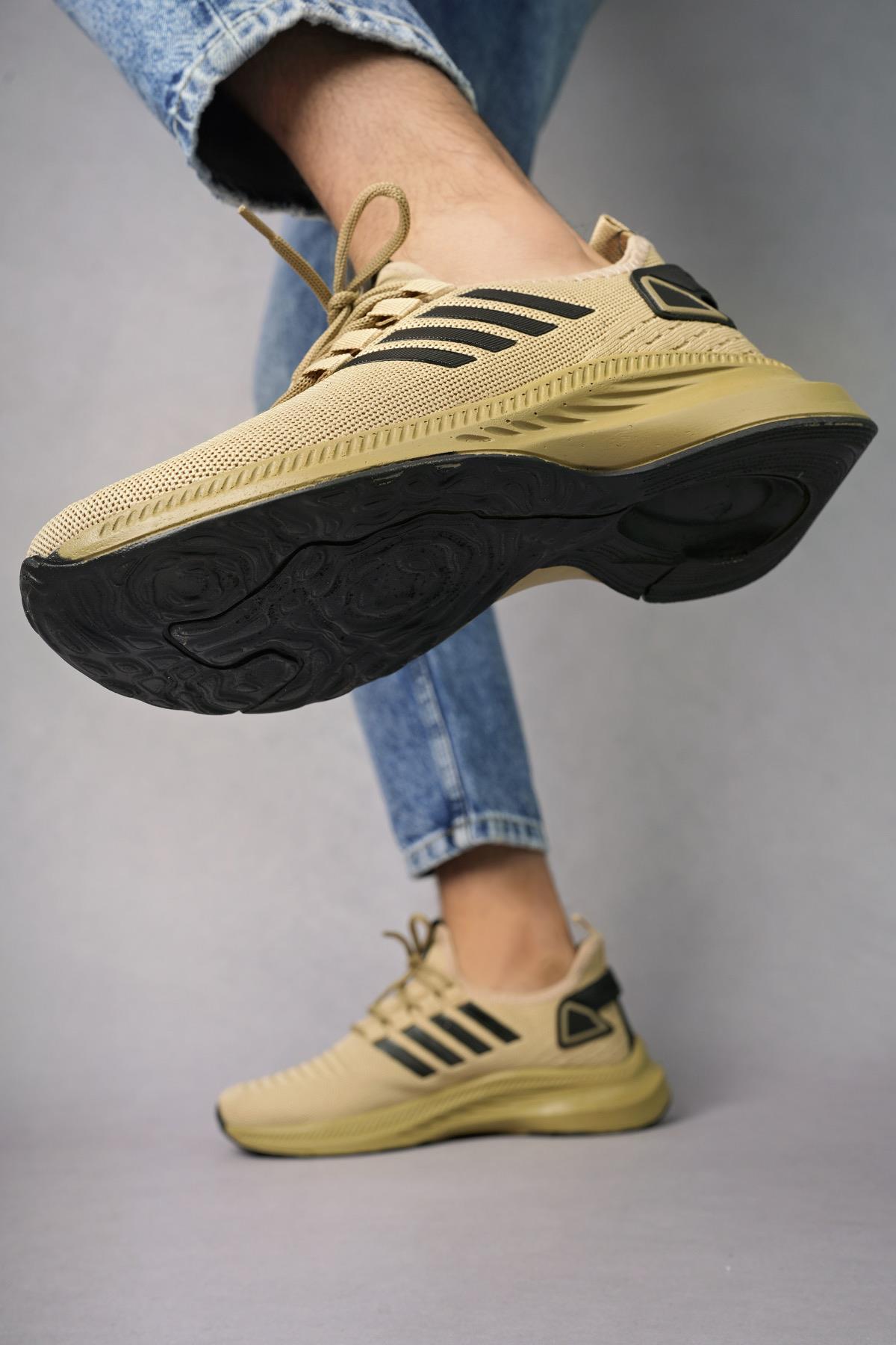 Modafrato WND-4094 Erkek Spor Ayakkabı Günlük Casual Sneakers Bej