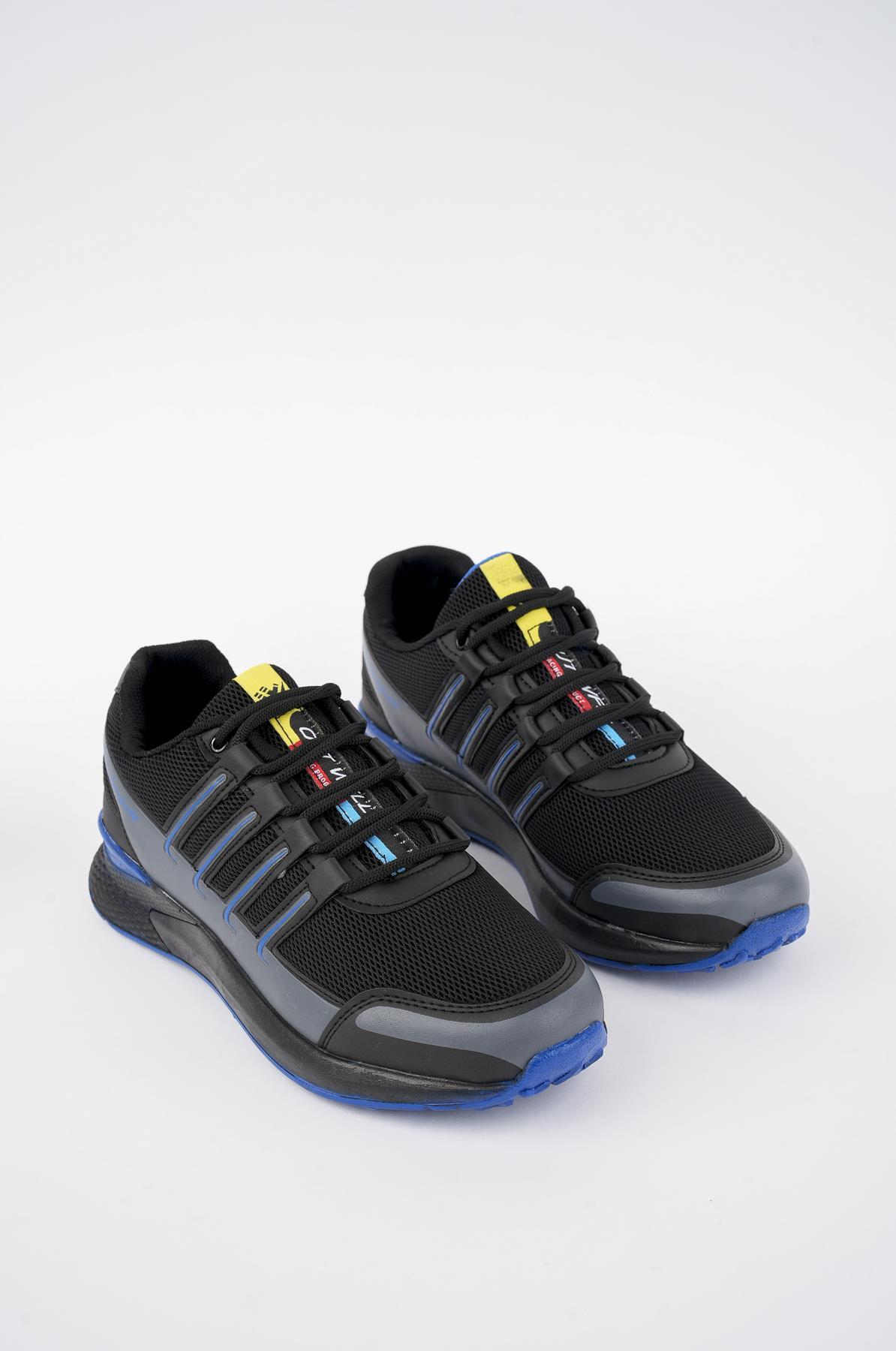 Modafrato Wnd-4099 Erkek Spor Ayakkabı Günlük Casual Sneakers Siyah - Mavi