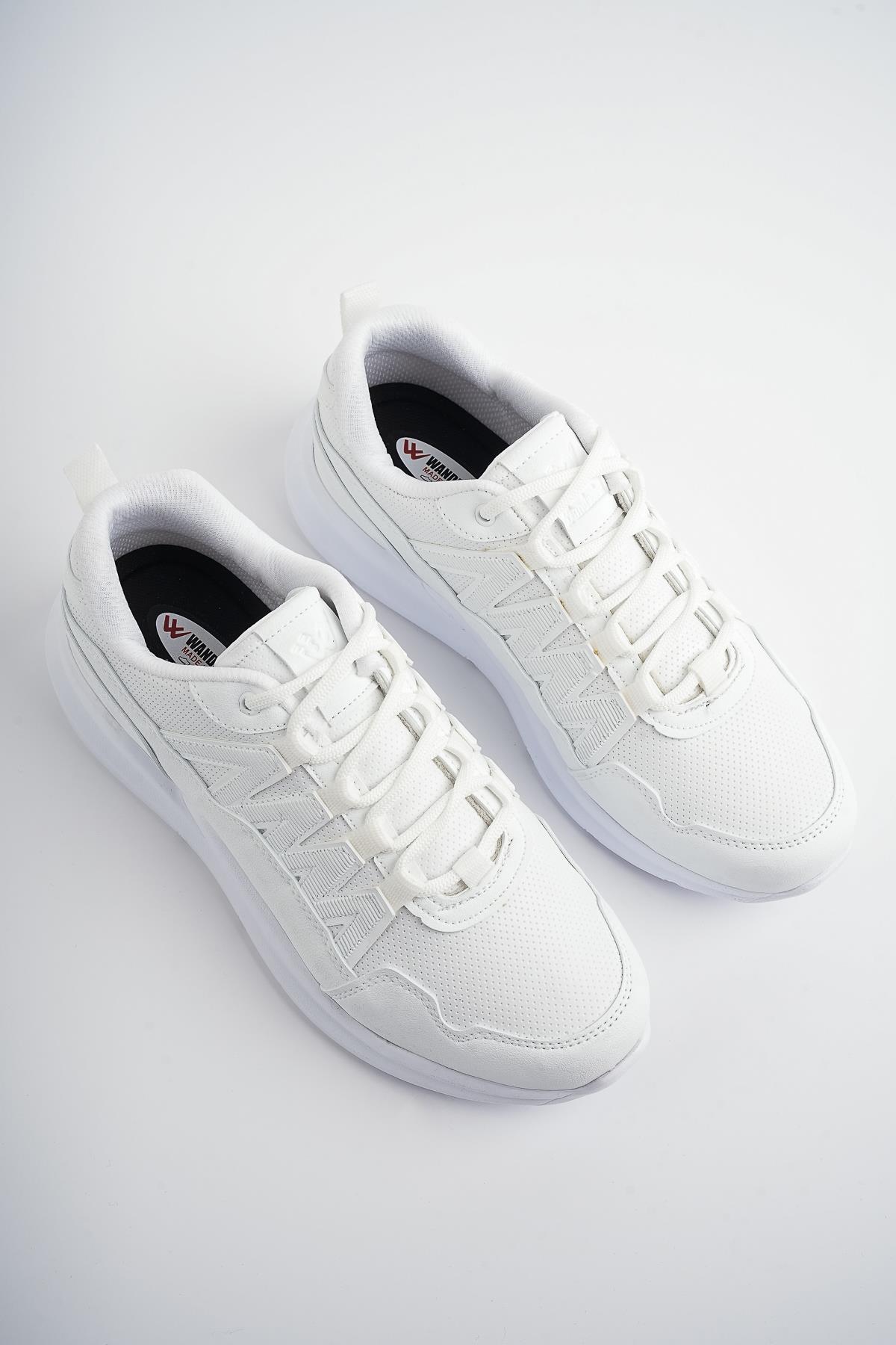 Modafrato WND-4139 Erkek Sneaker Kışlık Trekking Outdoor Soğuk Geçirmez Beyaz