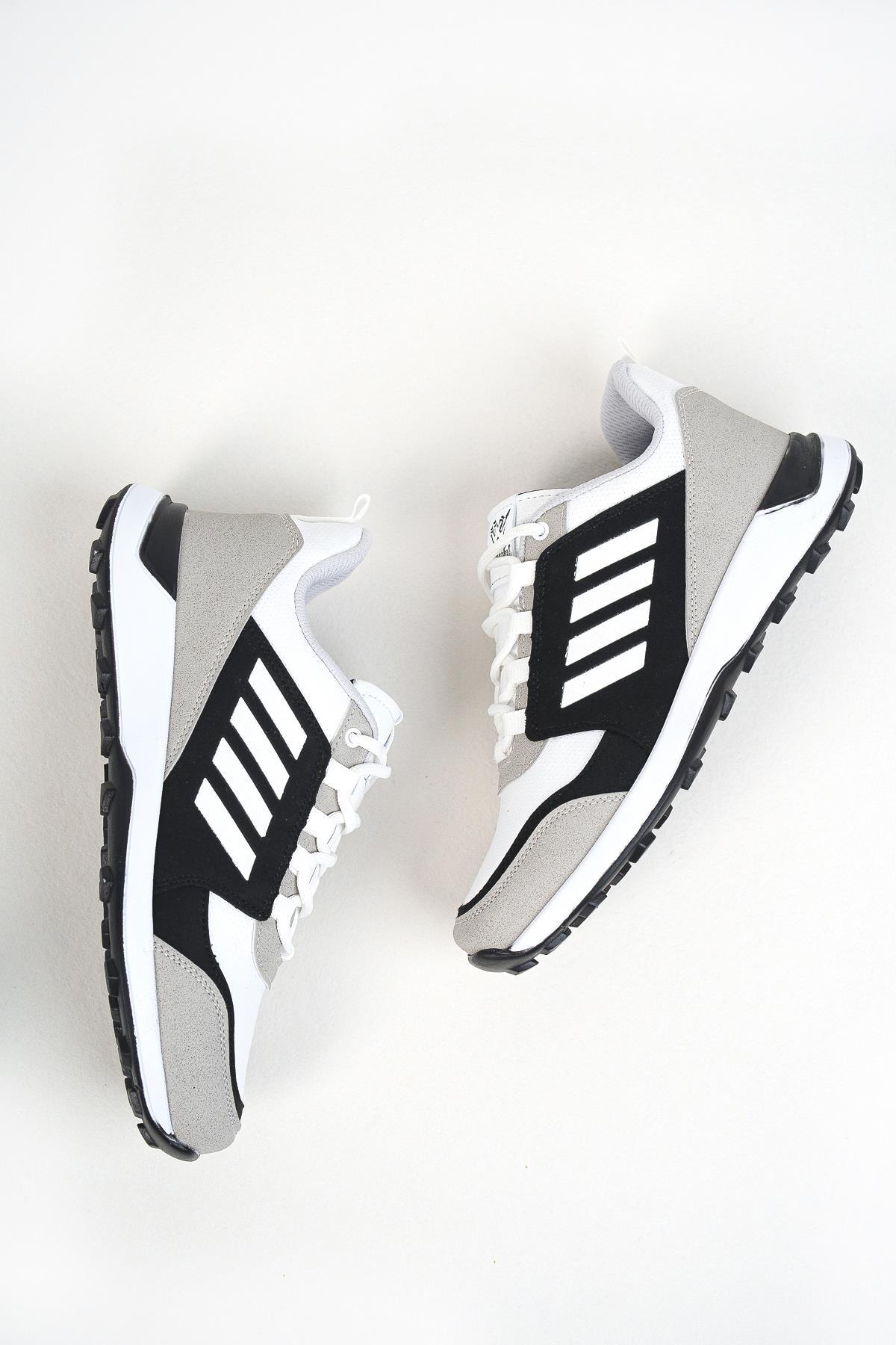 Modafrato WND-4156 Erkek Sneaker Kışlık Outdoor Soğuk Geçirmez Beyaz - Siyah