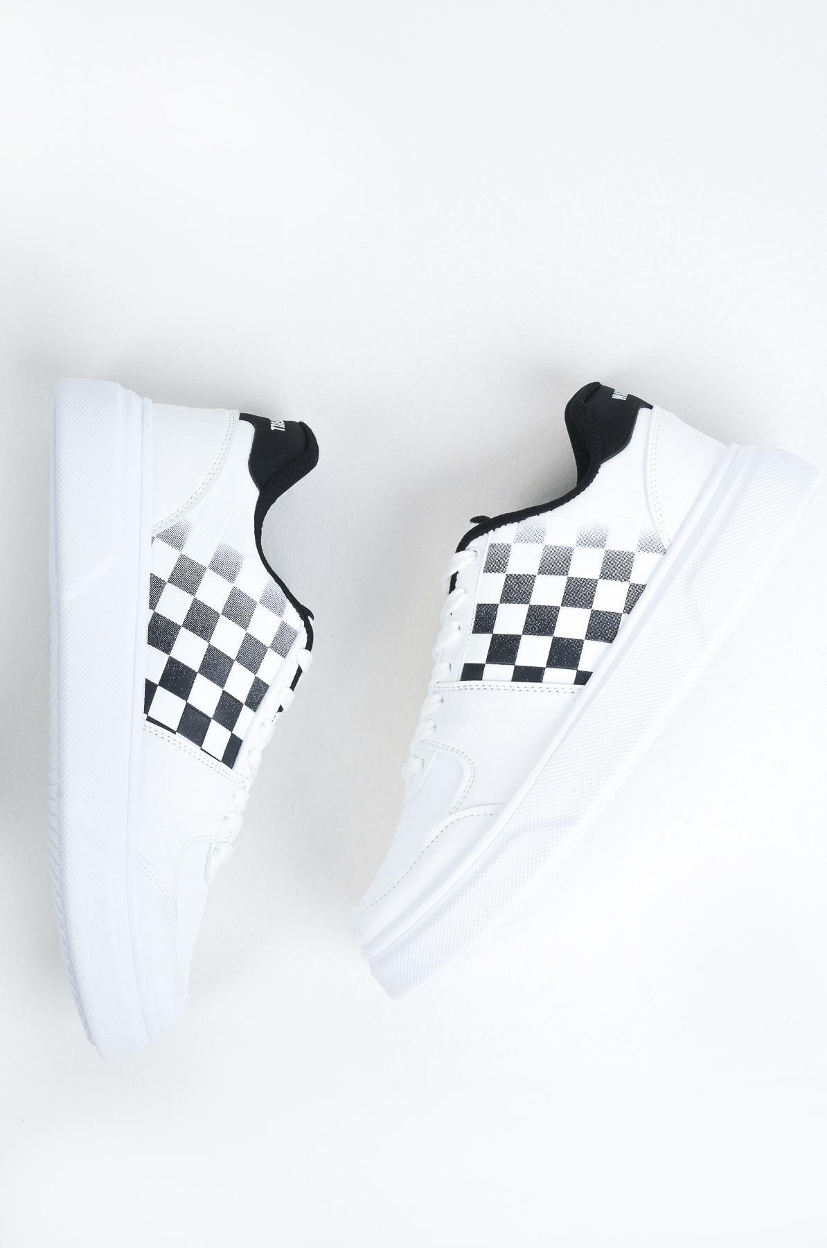 Modafrato Wnd-4181 Erkek Spor Ayakkabı Günlük Casual Sneakers Beyaz - Siyah