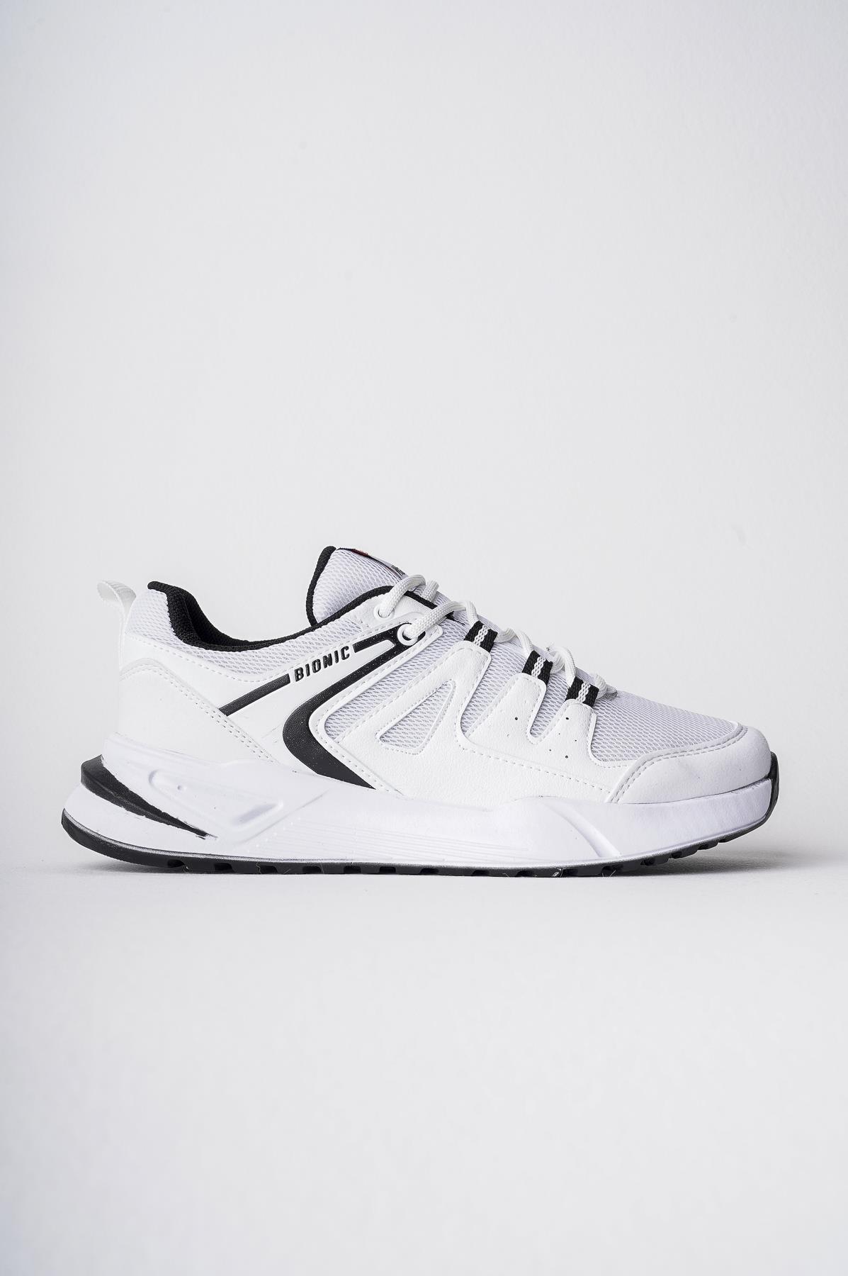 Modafrato Wnd-4200 Erkek Spor Ayakkabı Günlük Casual Sneakers Beyaz - Siyah
