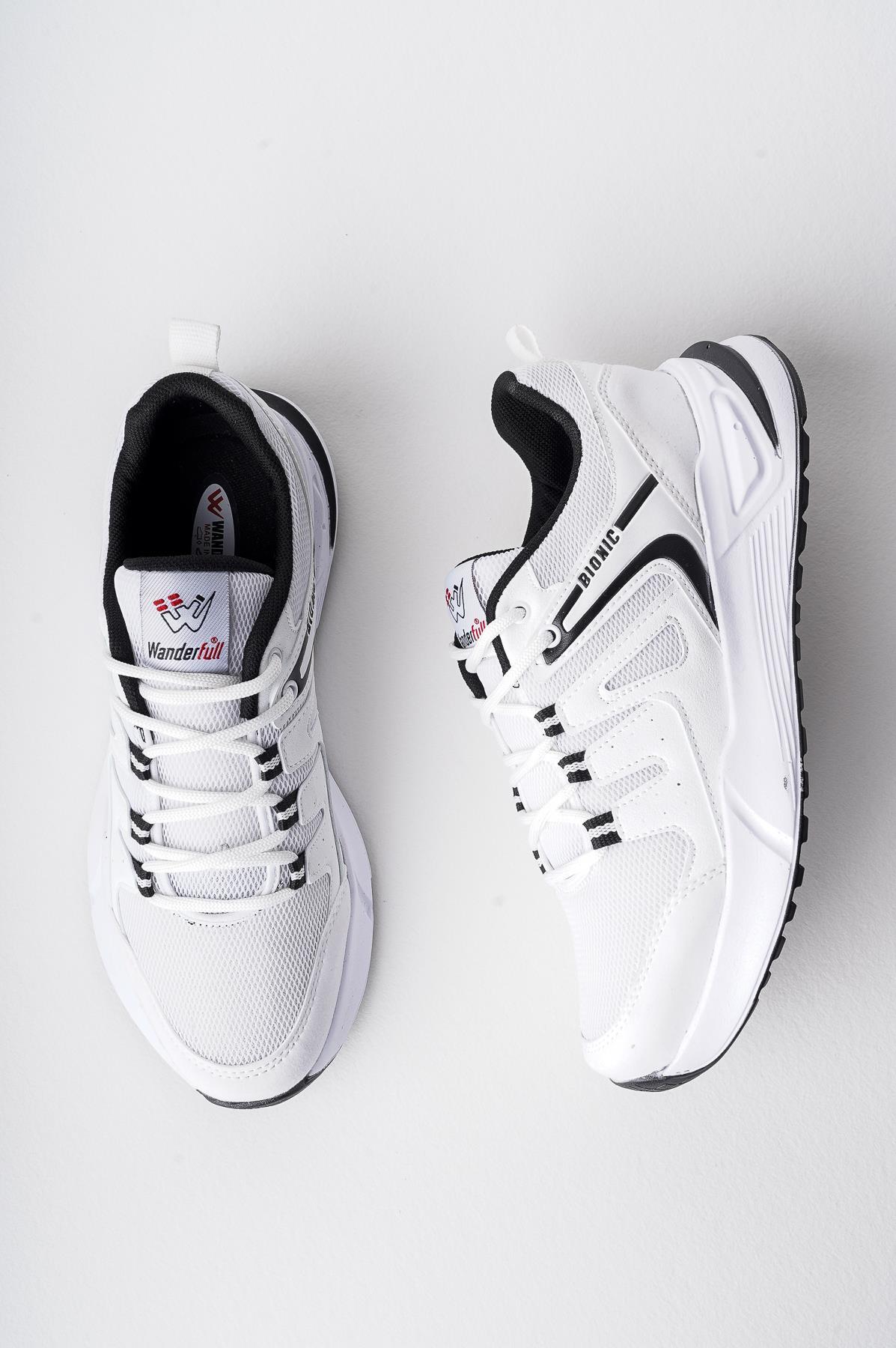 Modafrato Wnd-4200 Erkek Spor Ayakkabı Günlük Casual Sneakers Beyaz - Siyah