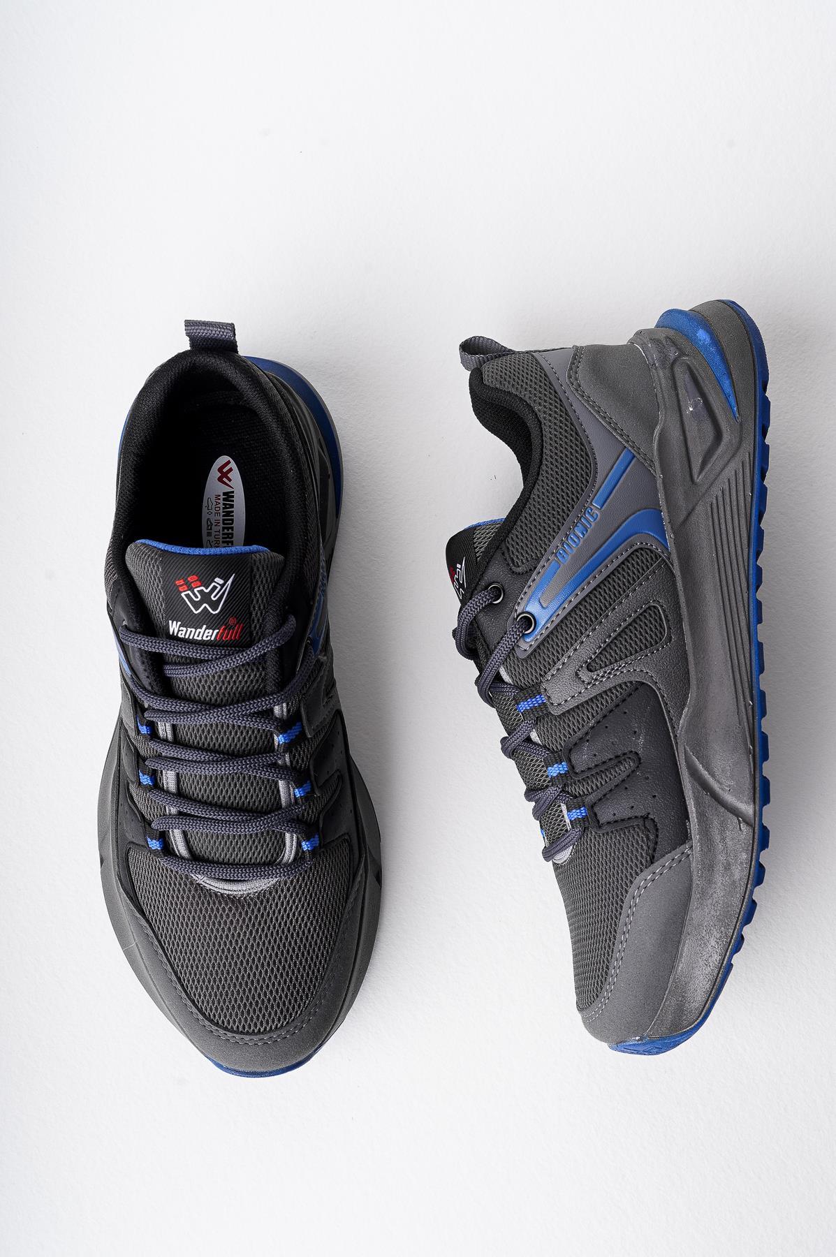 Modafrato Wnd-4200 Erkek Spor Ayakkabı Günlük Casual Sneakers Füme