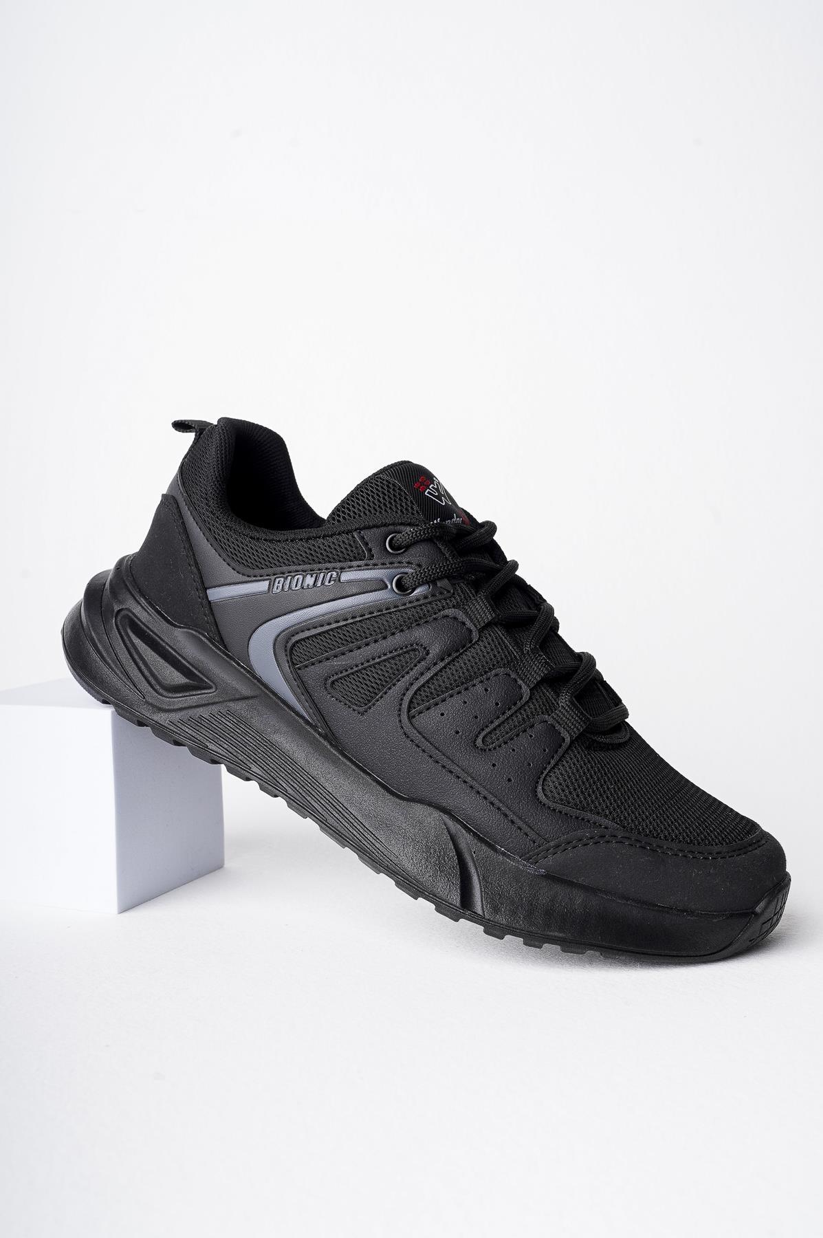 Modafrato Wnd-4212 Erkek Spor Ayakkabı Günlük Casual Sneakers Siyah