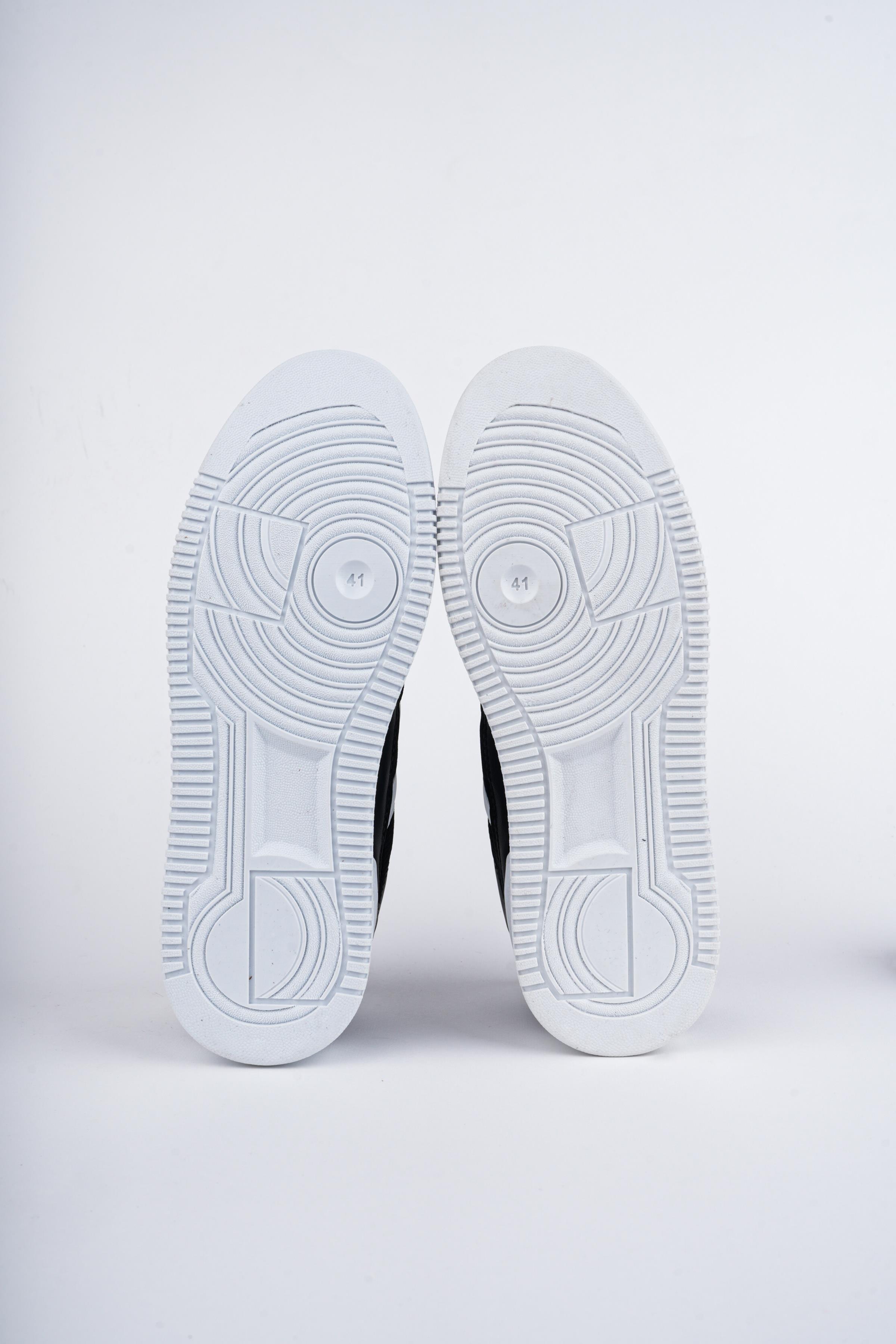 Modafrato Xstr-106 Erkek Spor Ayakkabı Günlük Casual Sneakers Siyah-Beyaz
