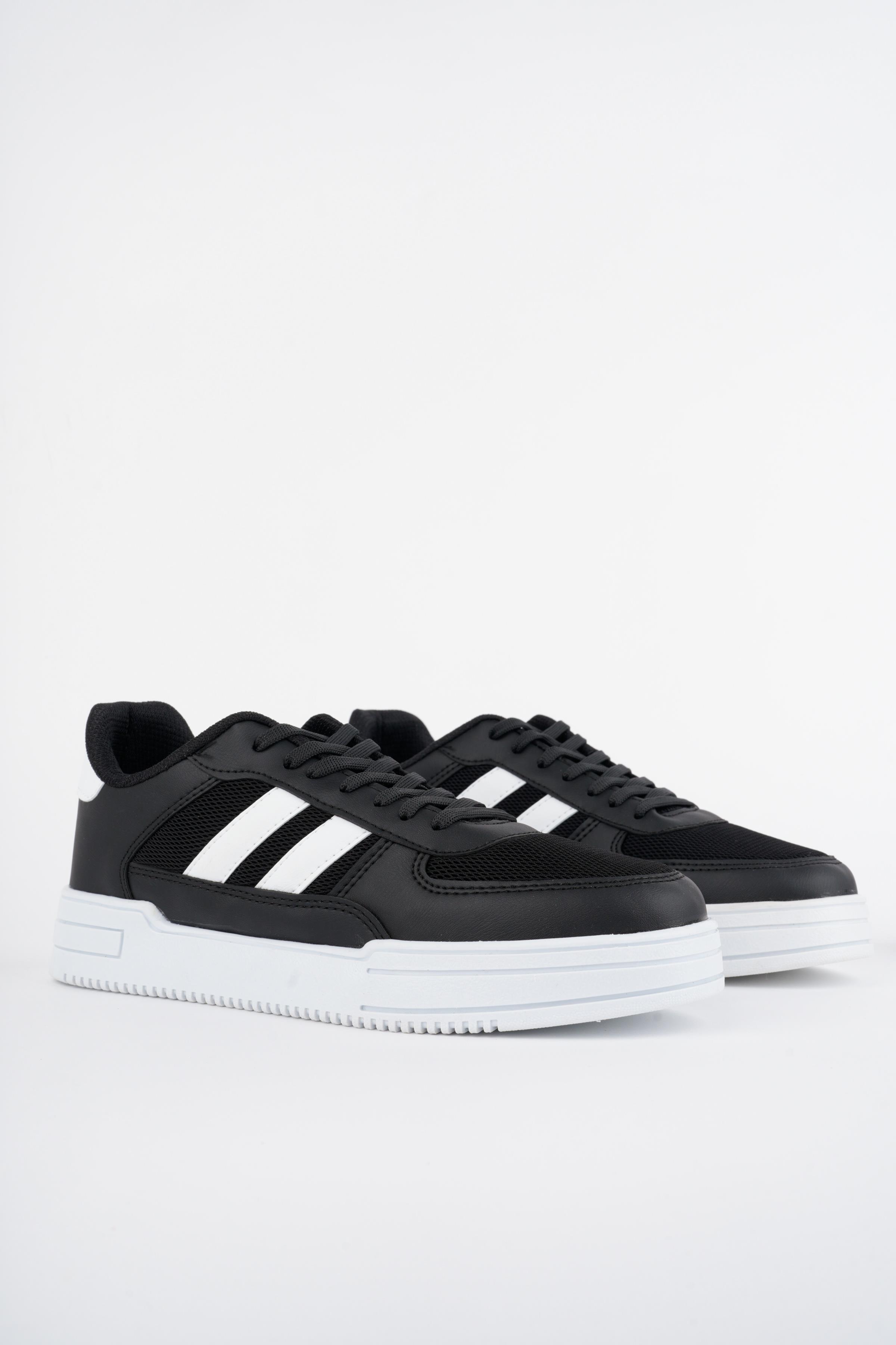 Modafrato Xstr-106 Erkek Spor Ayakkabı Günlük Casual Sneakers Siyah-Beyaz