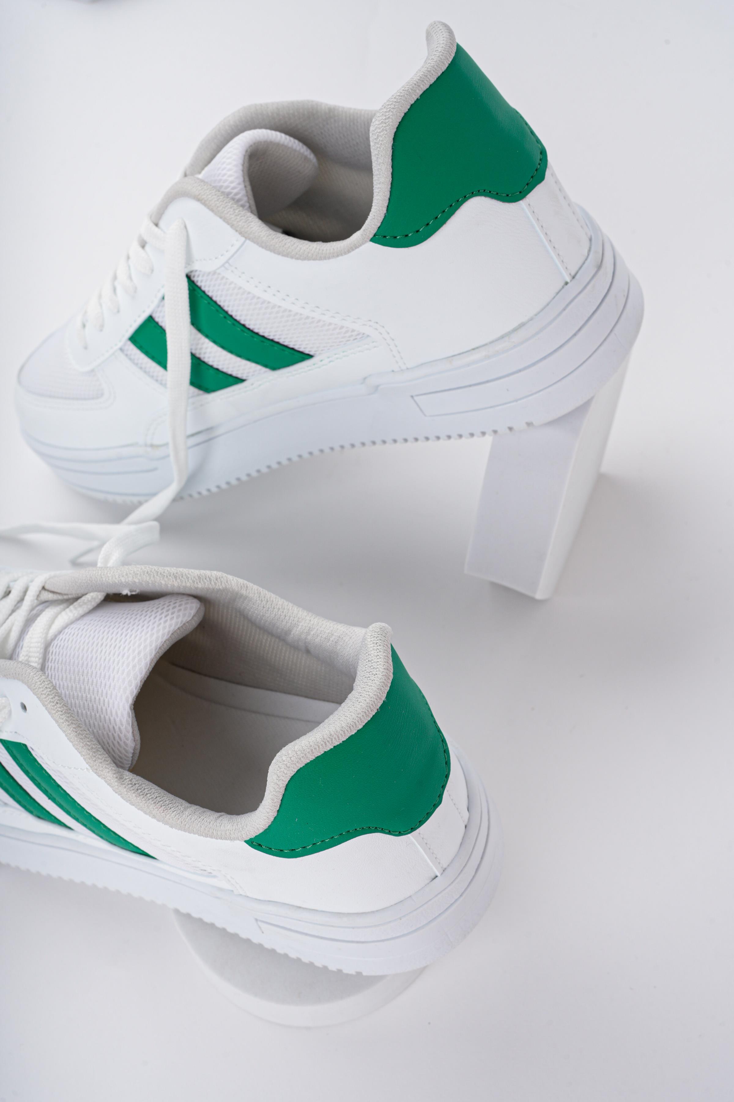 Modafrato Xstr-106 Erkek Spor Ayakkabı Günlük Casual Sneakers Beyaz - Yeşil
