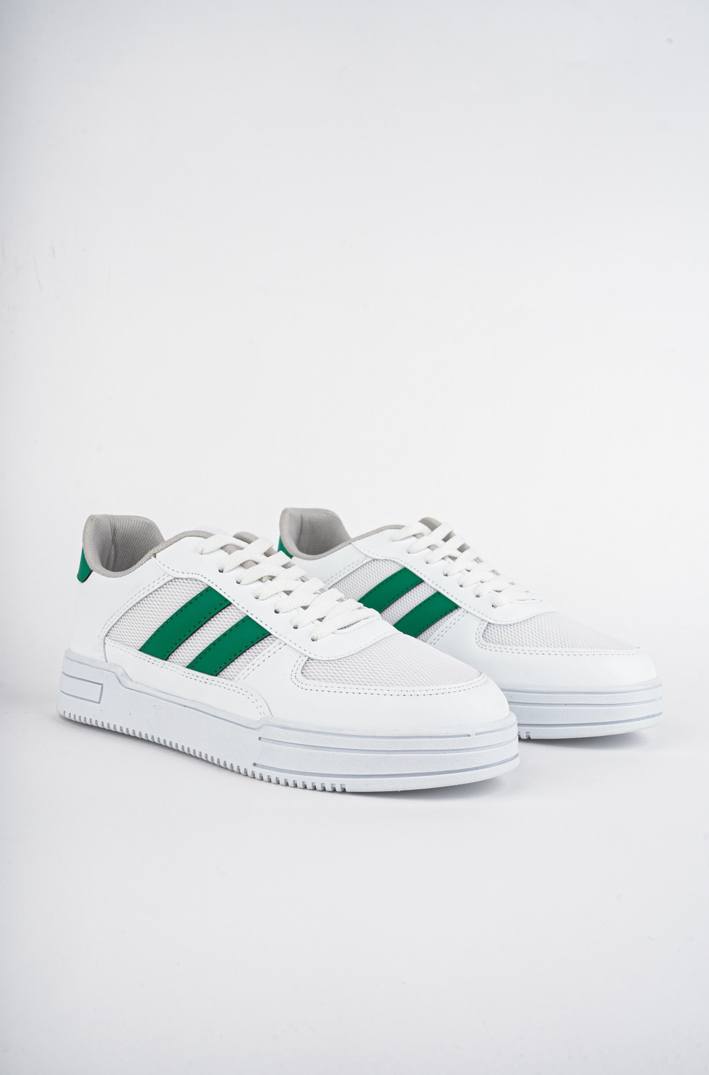 Modafrato Xstr-106 Erkek Spor Ayakkabı Günlük Casual Sneakers Beyaz - Yeşil