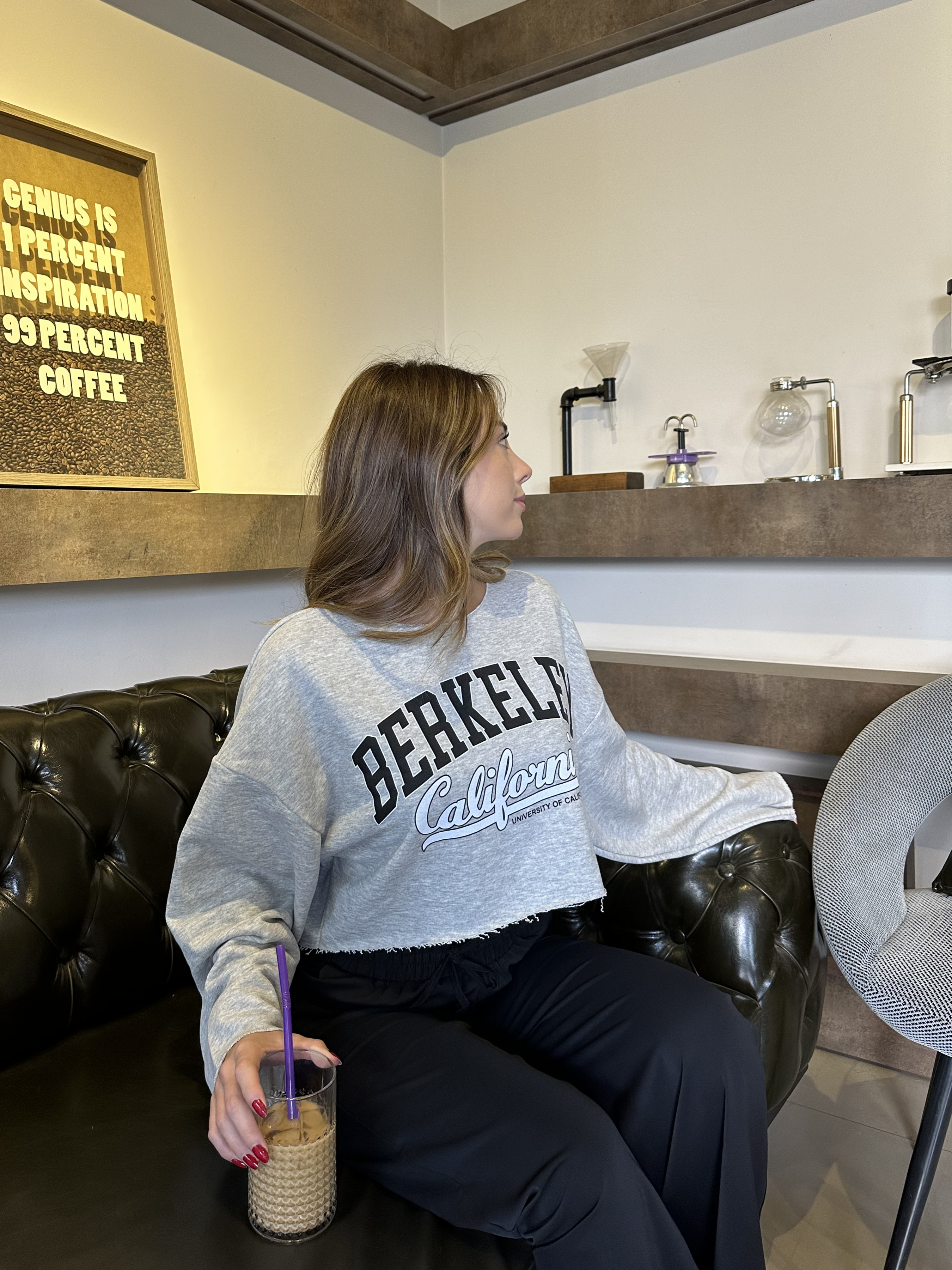 Berkeley Lazerli Sweatshirt Gri