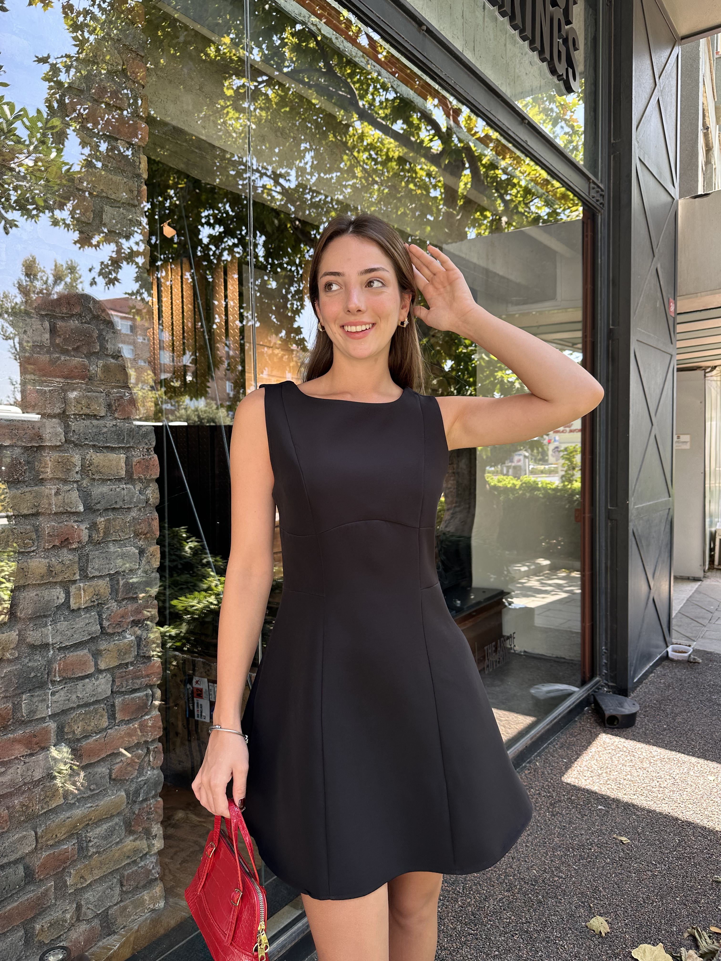 Jessica Sıfır Kol Elbise Siyah