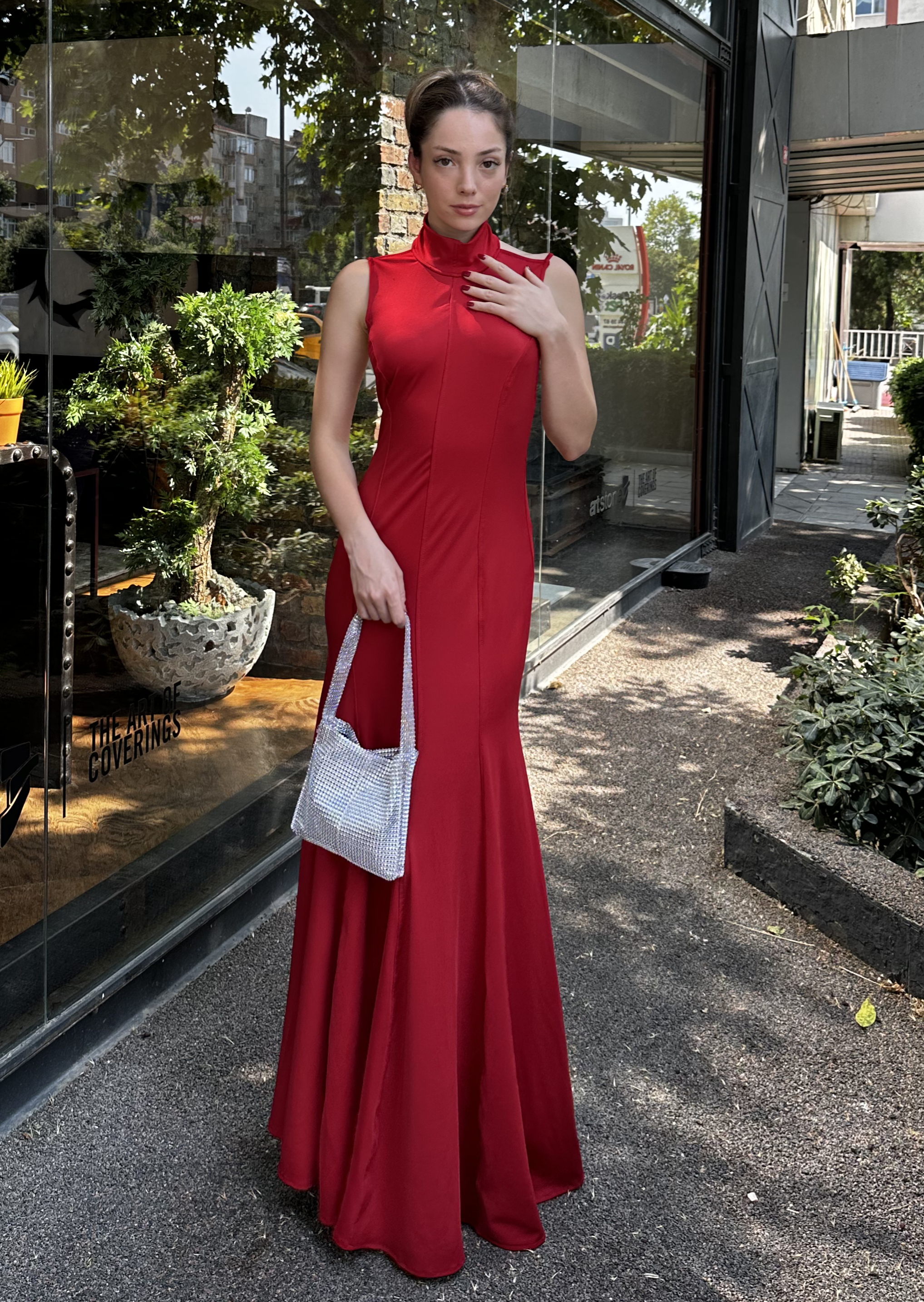 Katherine Dalgıç Elbise Kırmızı