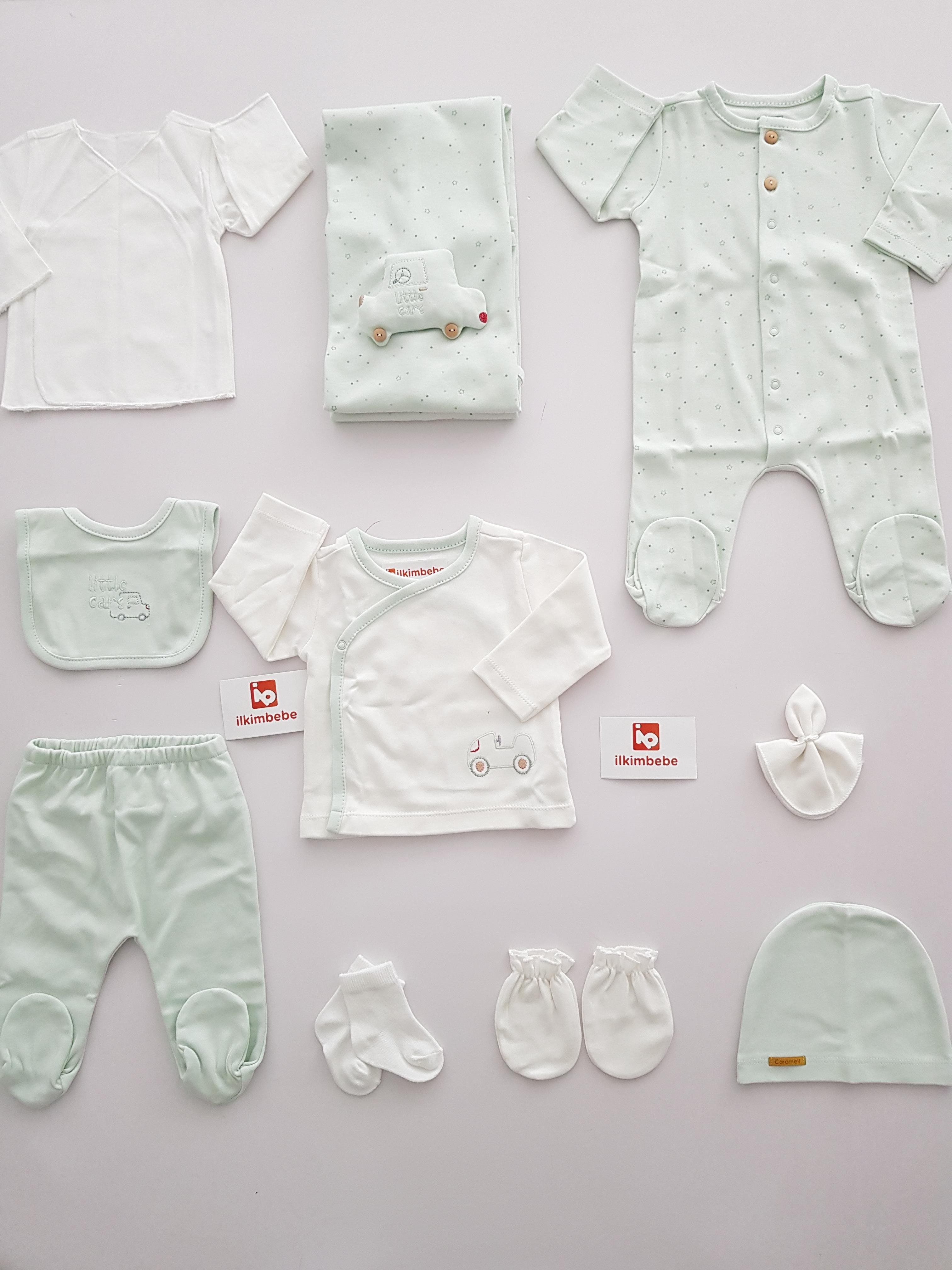 Arabalı 10lu Set - ERKEK BEBEK