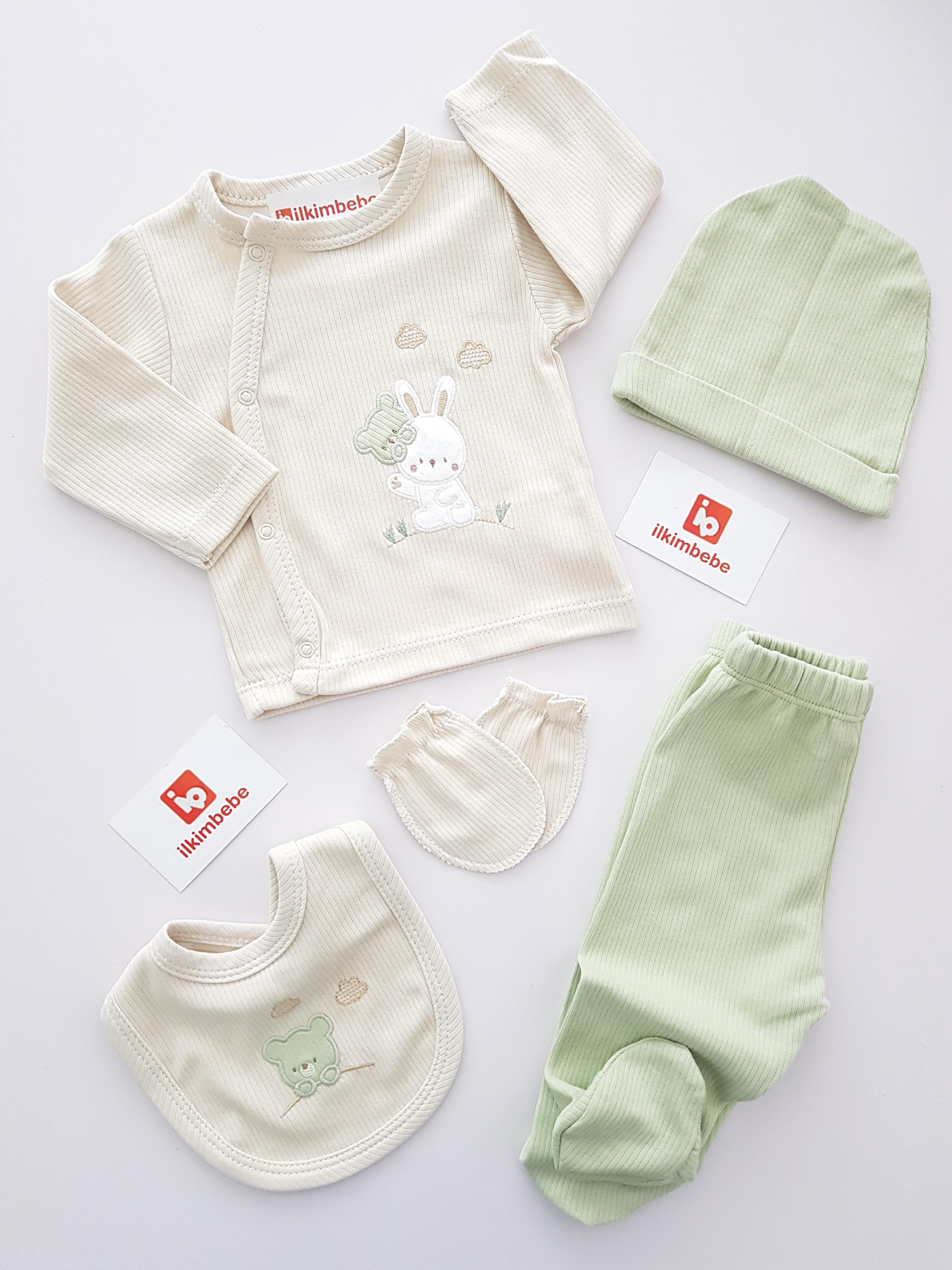 Ayı ve Tavşan 5li Set - ERKEK BEBEK