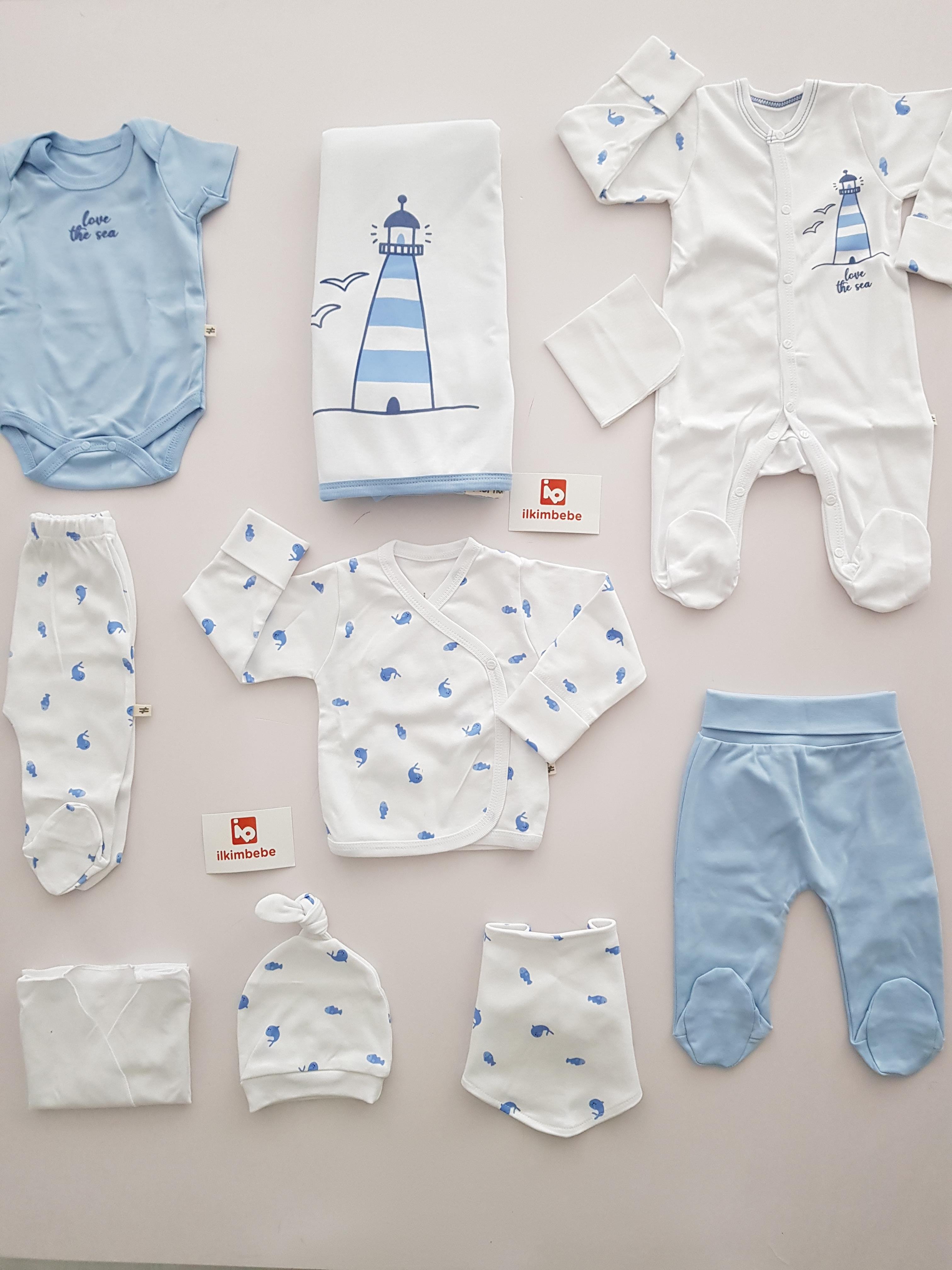 Balinalı 10lu Set - ERKEK BEBEK