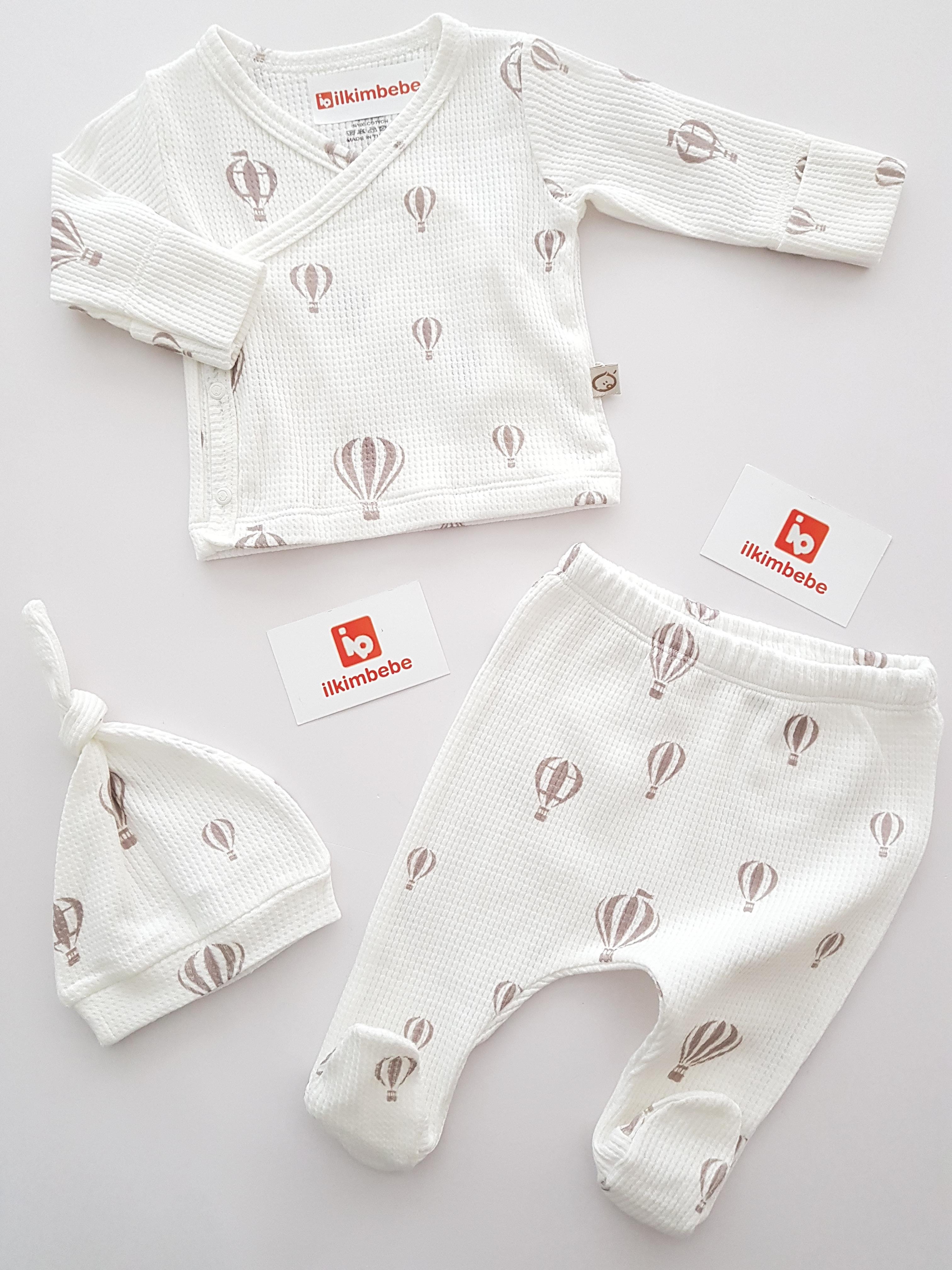 Balonlu 3lü Set - ERKEK BEBEK