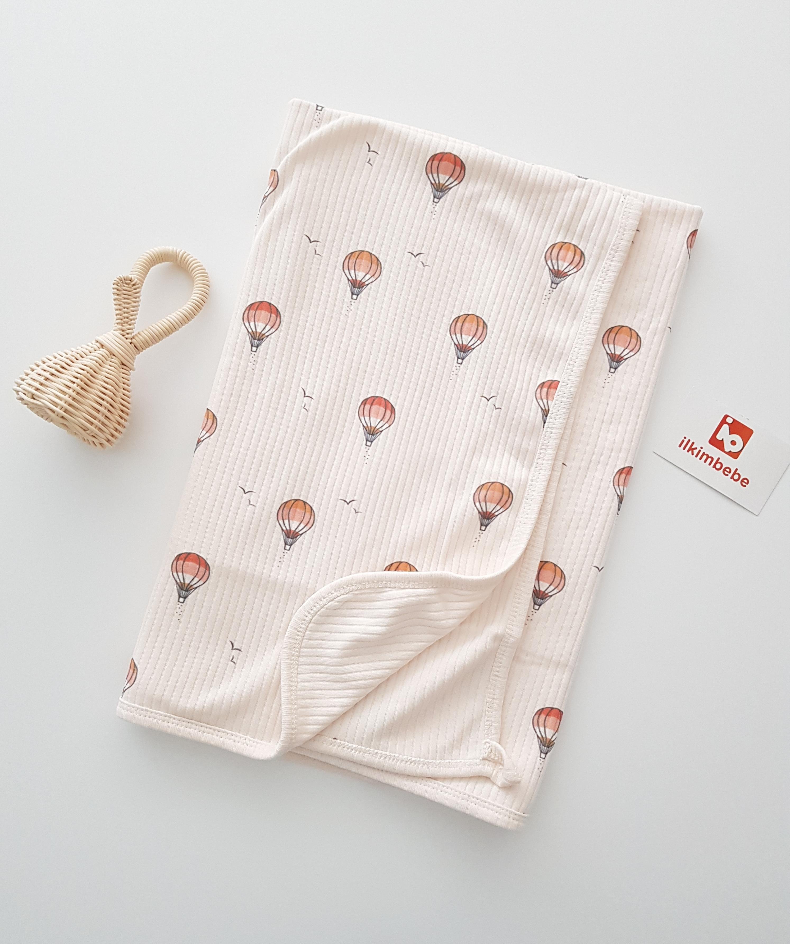 Balonlu Penye Bebek Battaniyesi 85x90 - BATTANİYE&ALT AÇMA