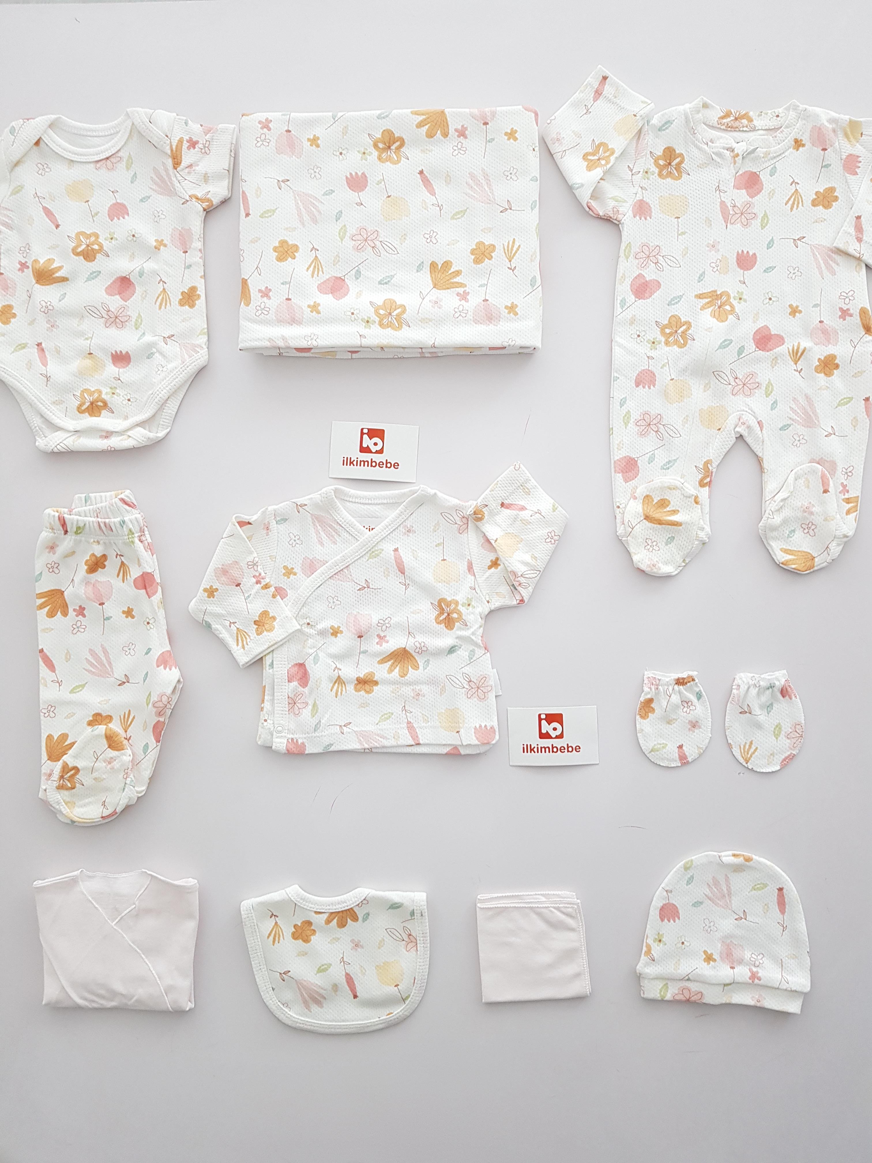 Çiçek 10lu Set - KIZ BEBEK