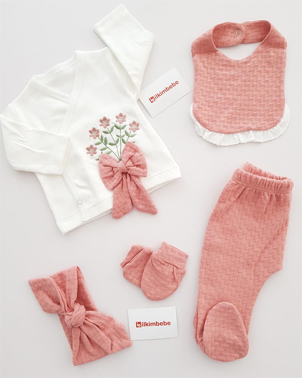 Çiçek Demeti 5li Set - KIZ BEBEK