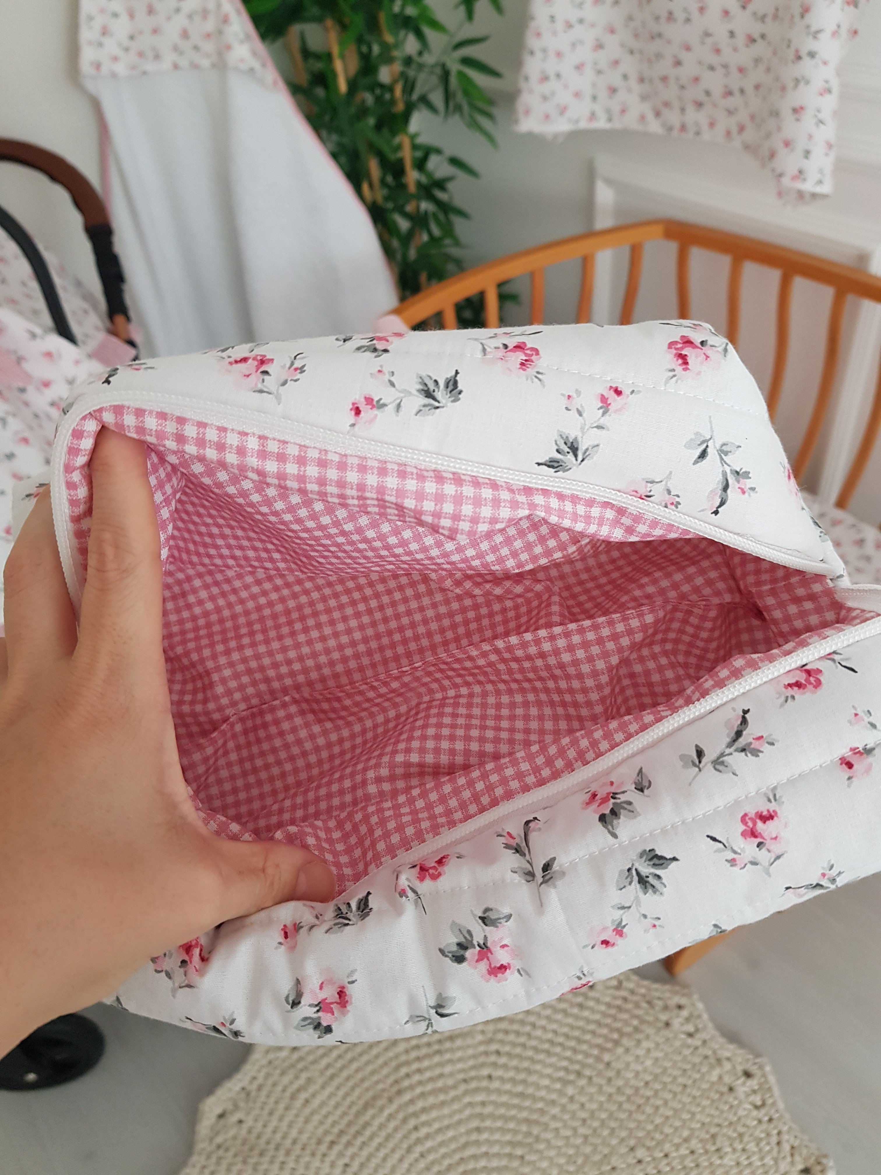 Çiçek Desenli 5li Bebek Seti - 3lü Alt Açma Seti