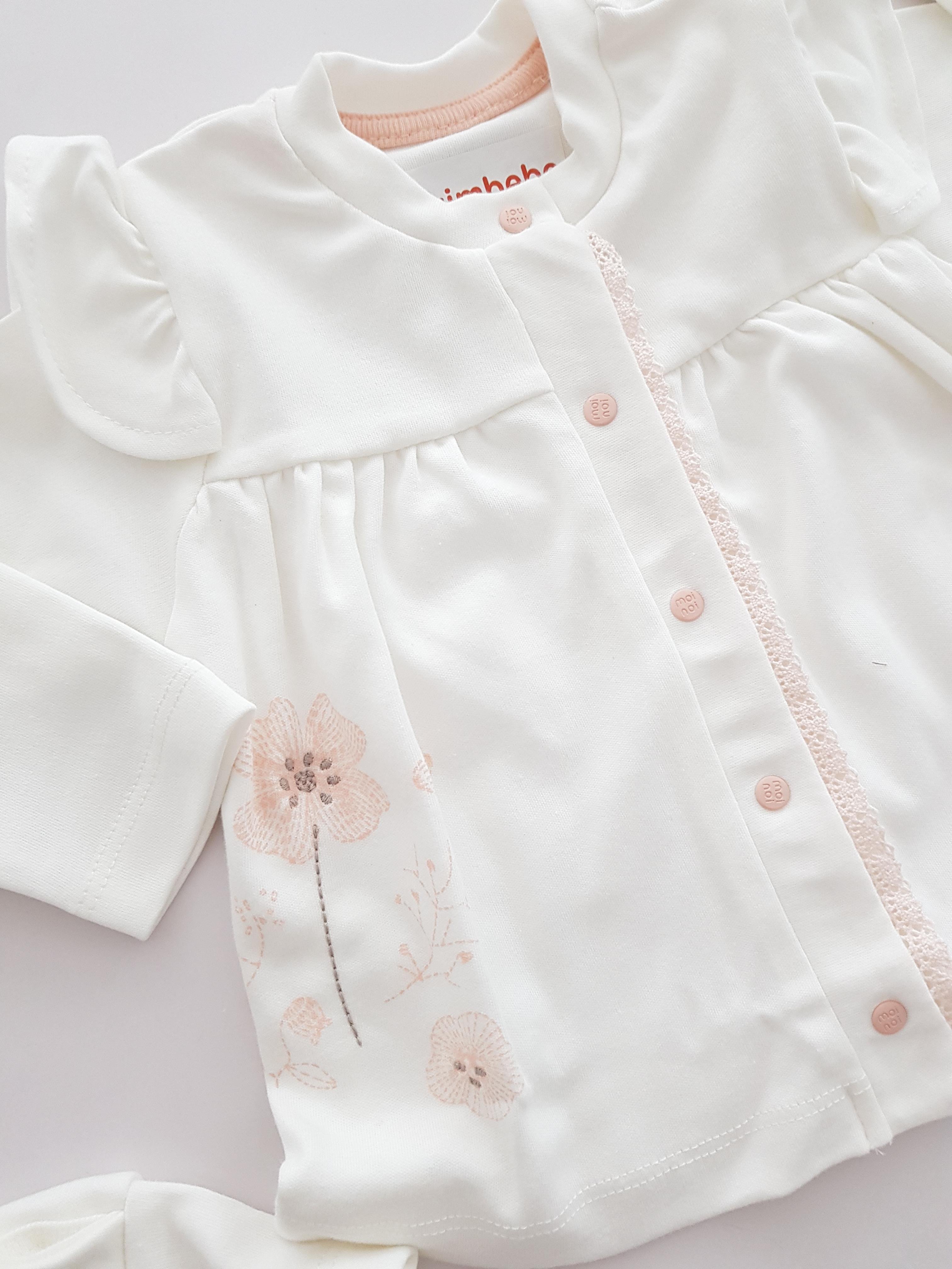Çiçekli 5li Set - KIZ BEBEK