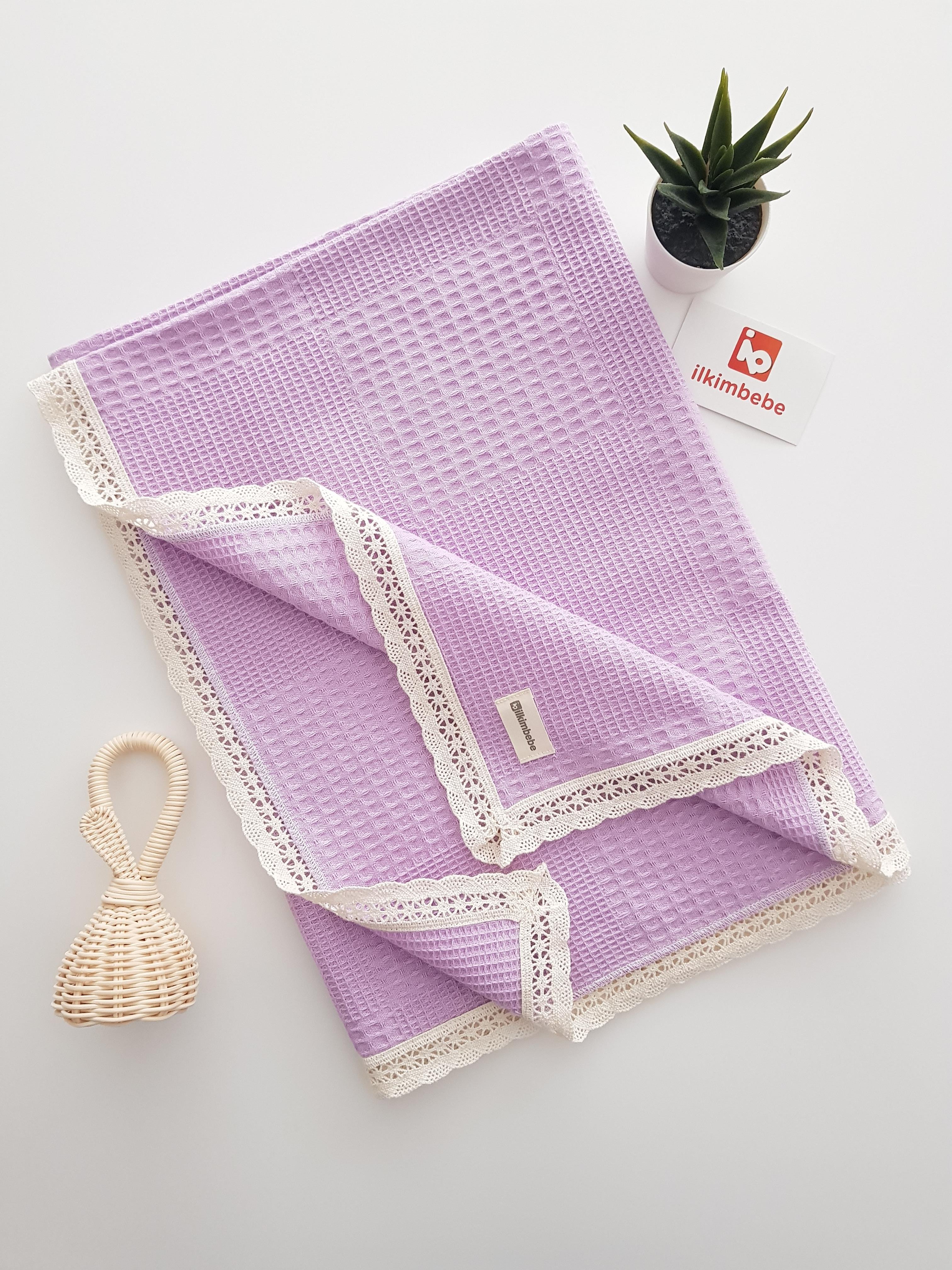 Dantelli Pike Bebek Battaniyesi 85x90 - BATTANİYE&ALT AÇMA