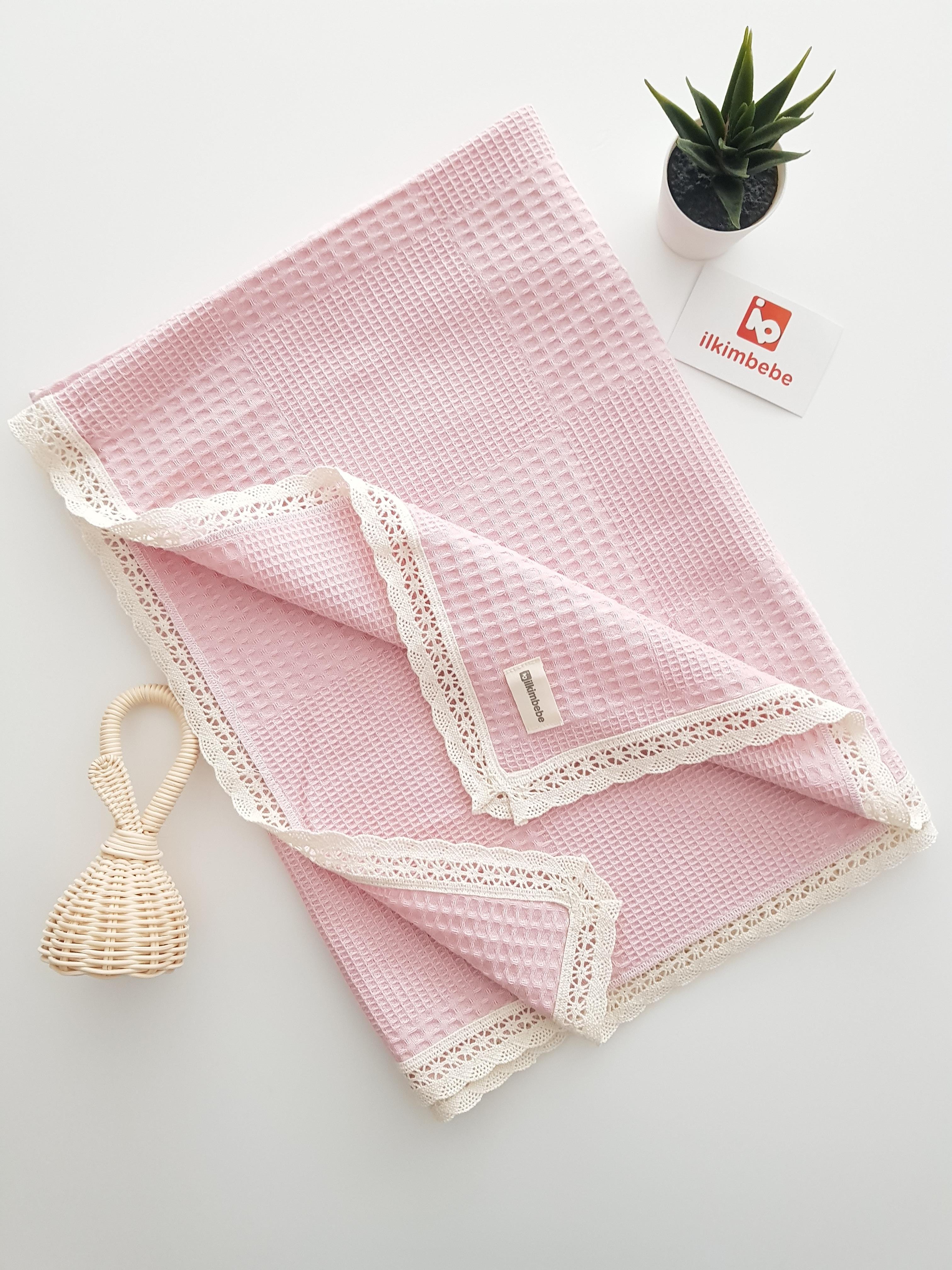 Dantelli Pike Bebek Battaniyesi 85x90 - BATTANİYE&ALT AÇMA