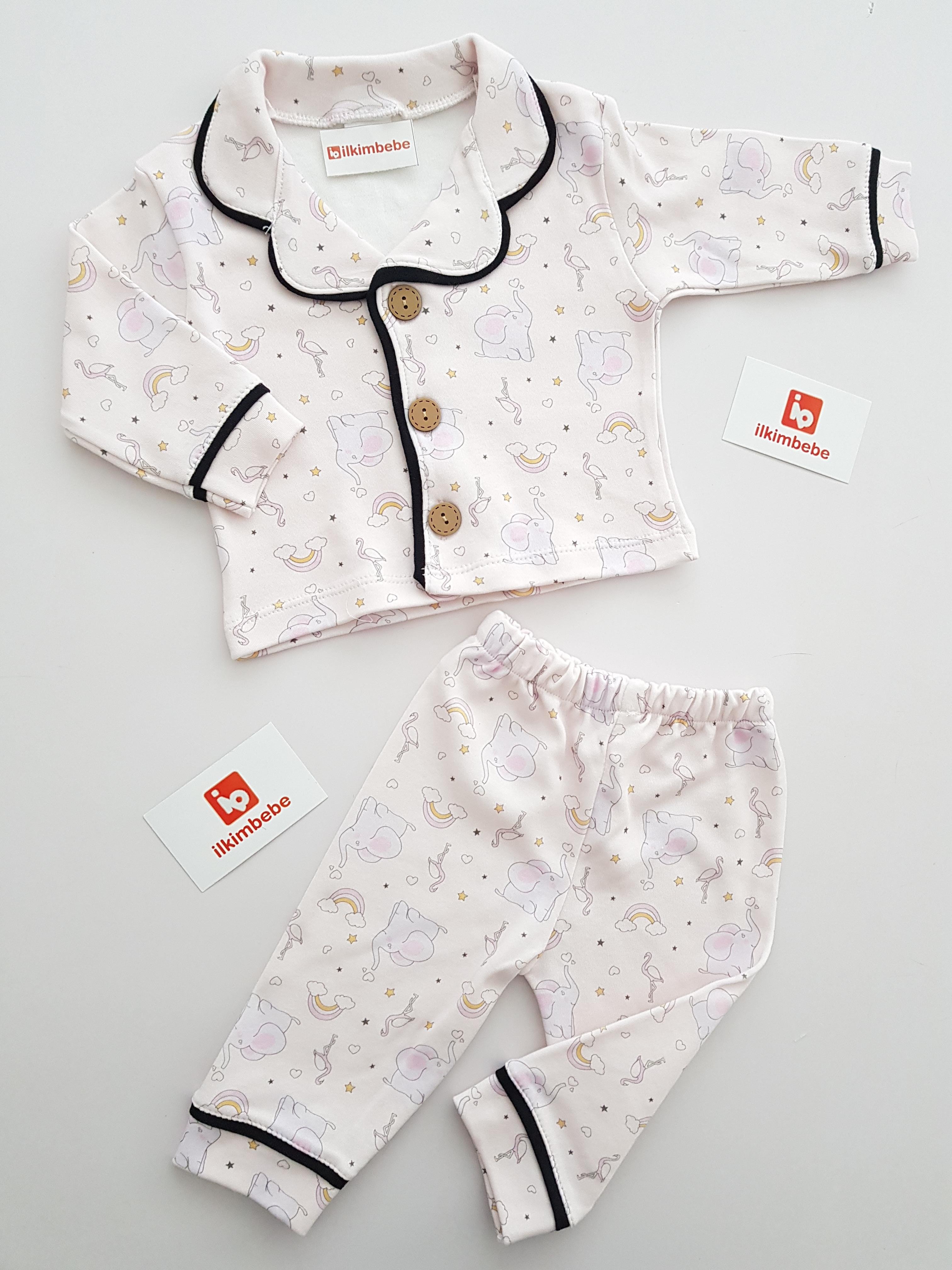 Fil Gökkuşağı 2li Pijama Takımı - Kız Takım