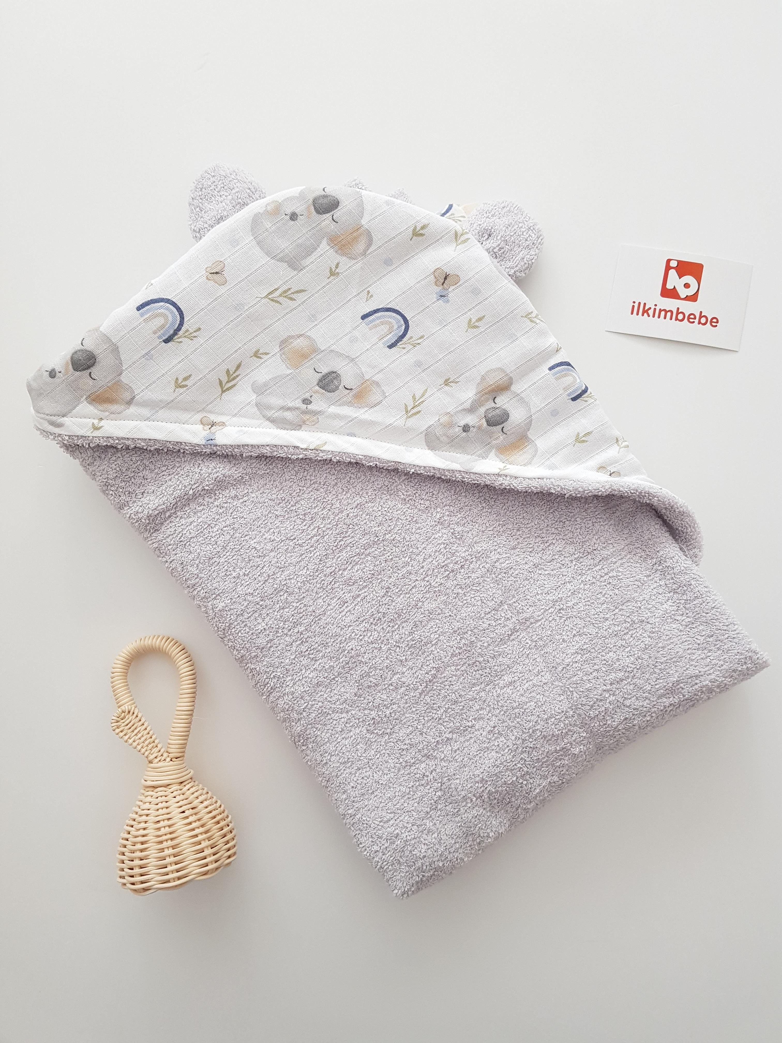 Koala Bebek Havlusu - Erkek Bebek