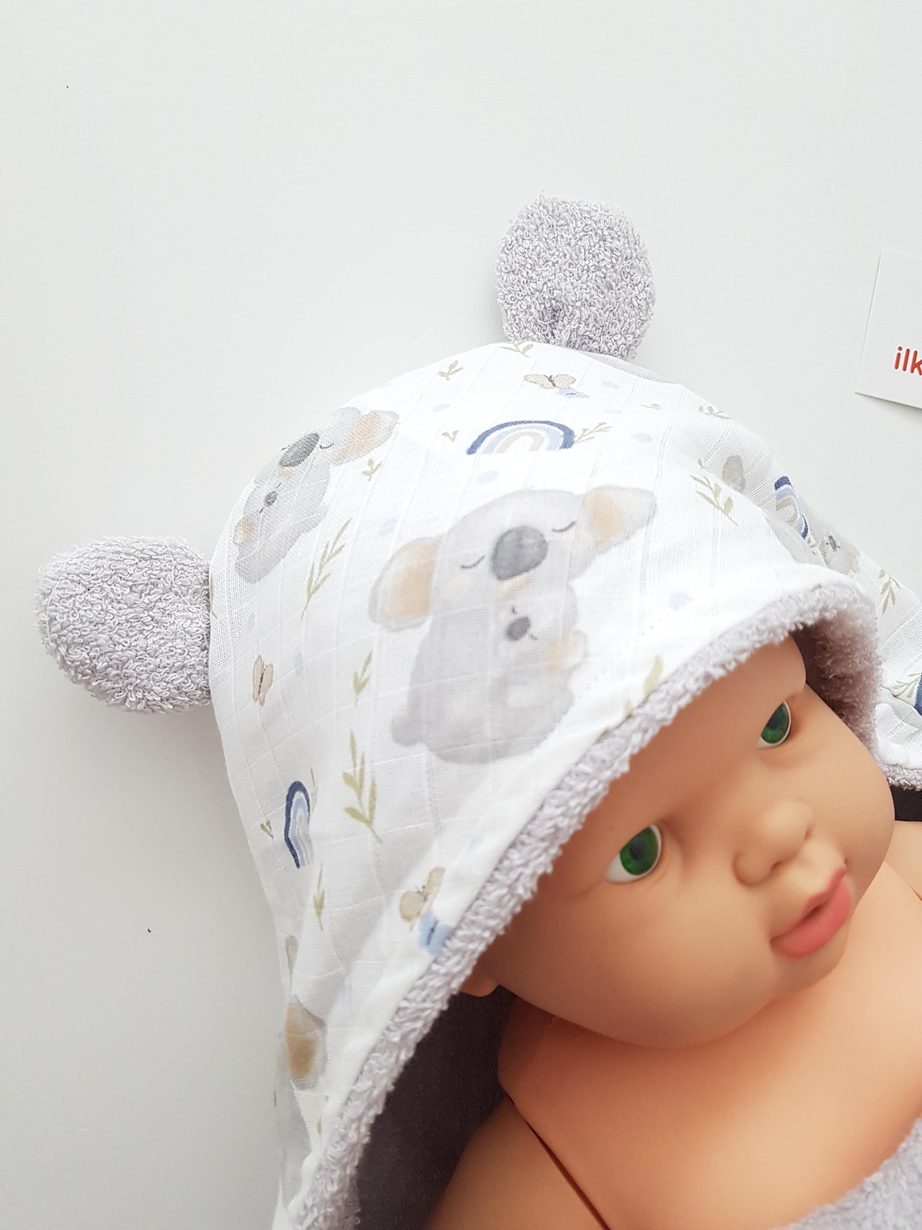Koala Bebek Havlusu - Erkek Bebek