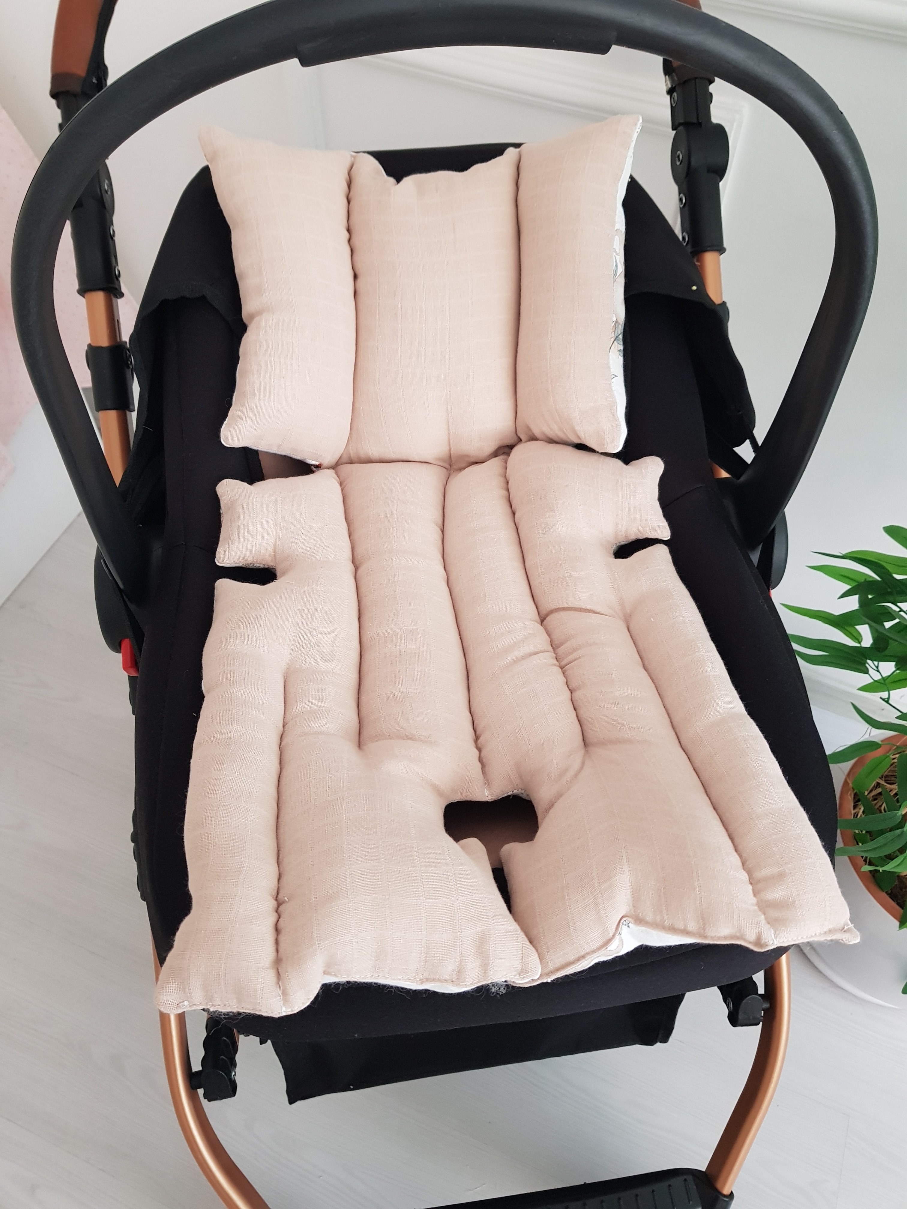 Koala Çift Taraflı Bebek Puset Örtüsü , Puset Minderi - Çift Taraflı Minderli Puset Örtüsü