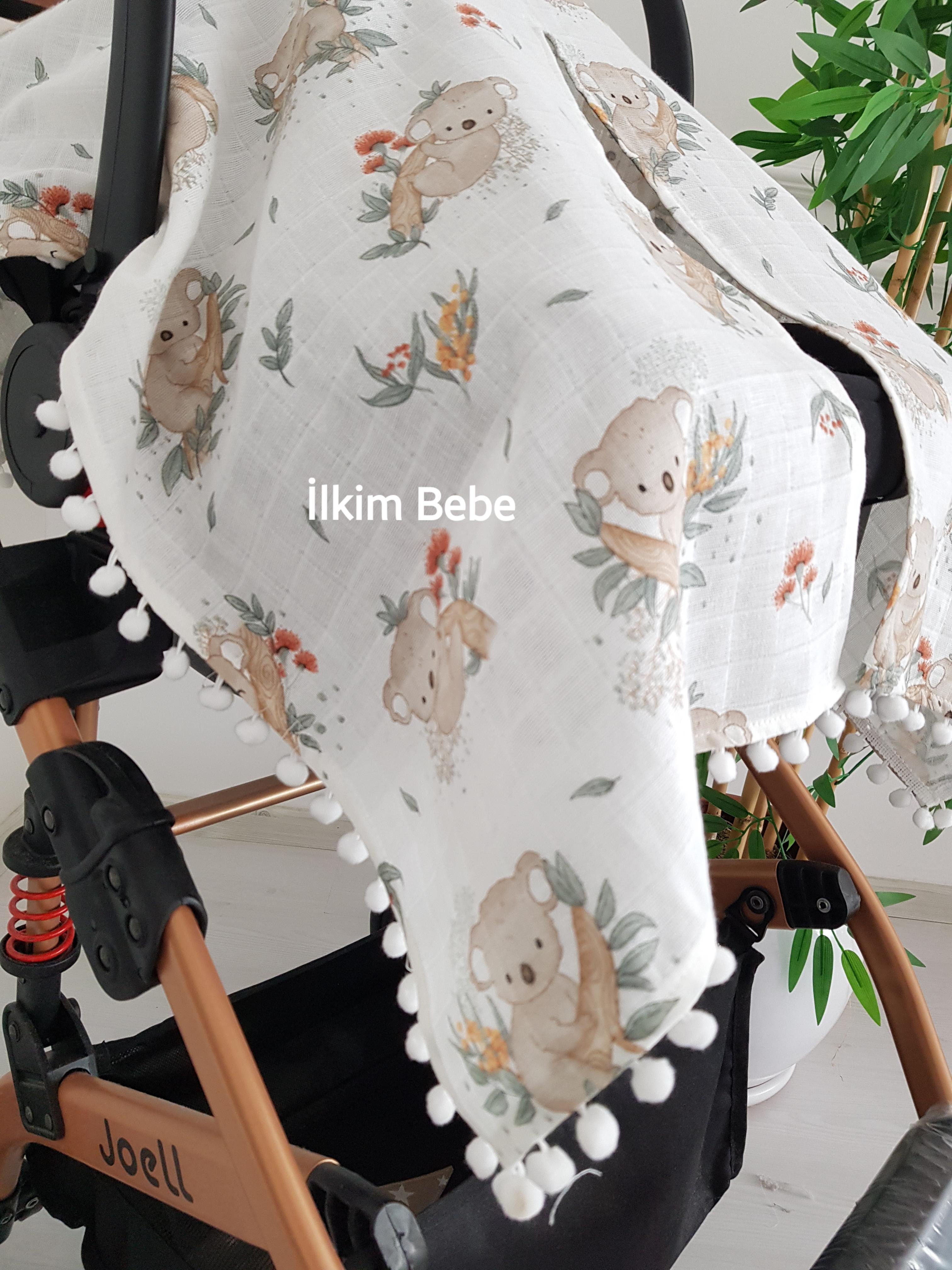 Koala Ponponlu Puset Örtüsü - BATTANİYE&ALT AÇMA