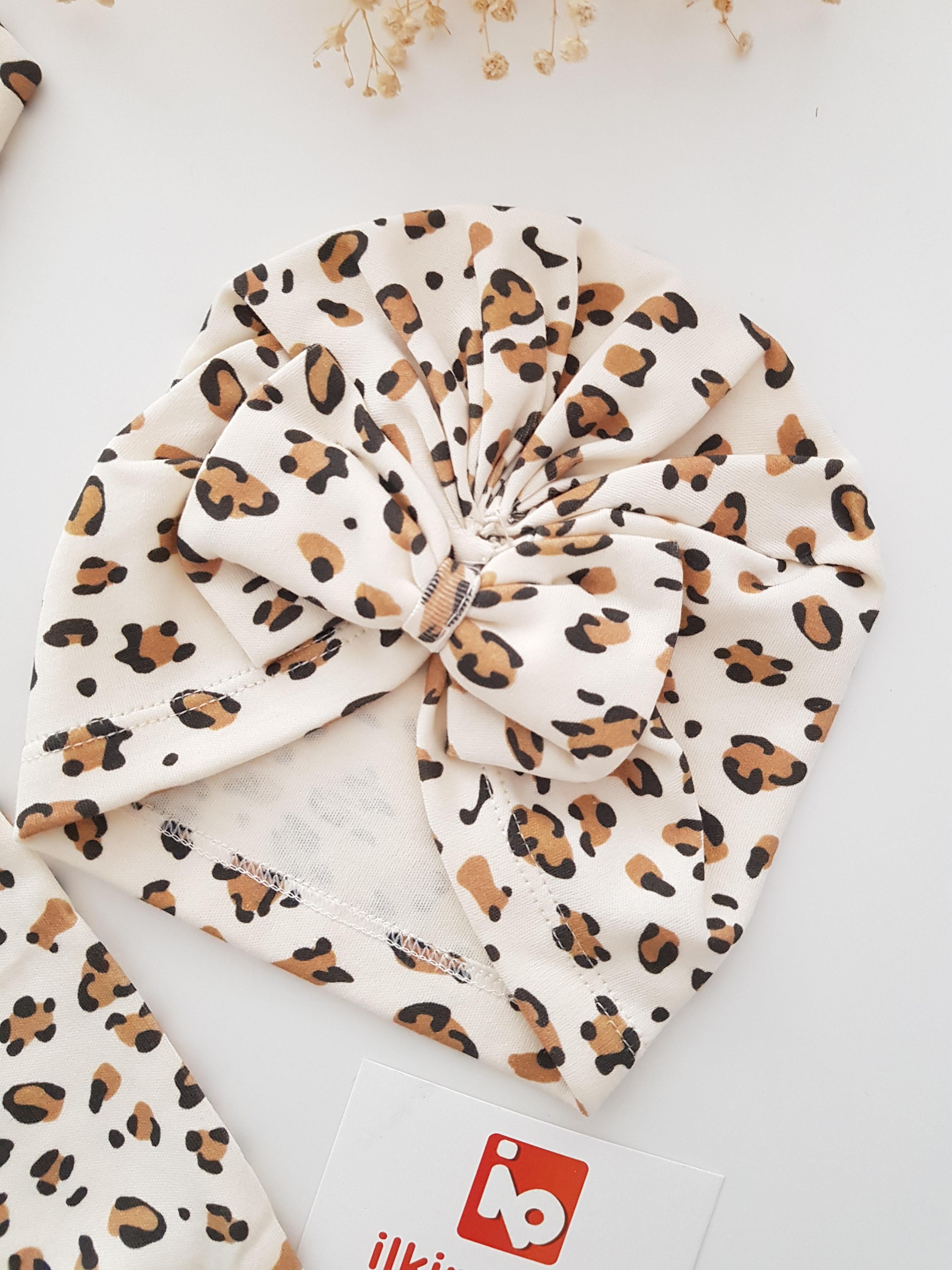 Leoparlı Bebek Tulumu - KIZ BEBEK